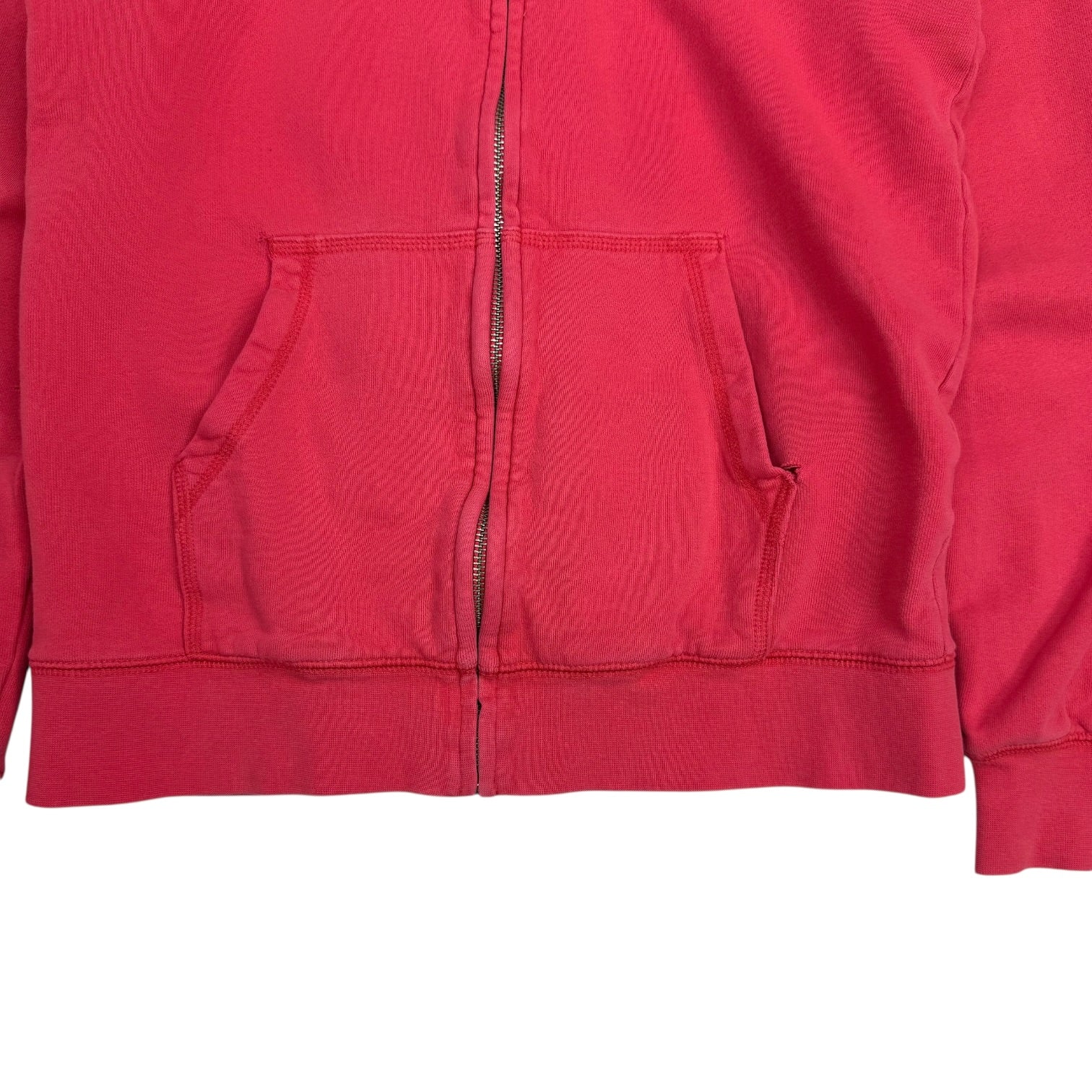 (W) French Connection FCUK Zip Up Sweater Red