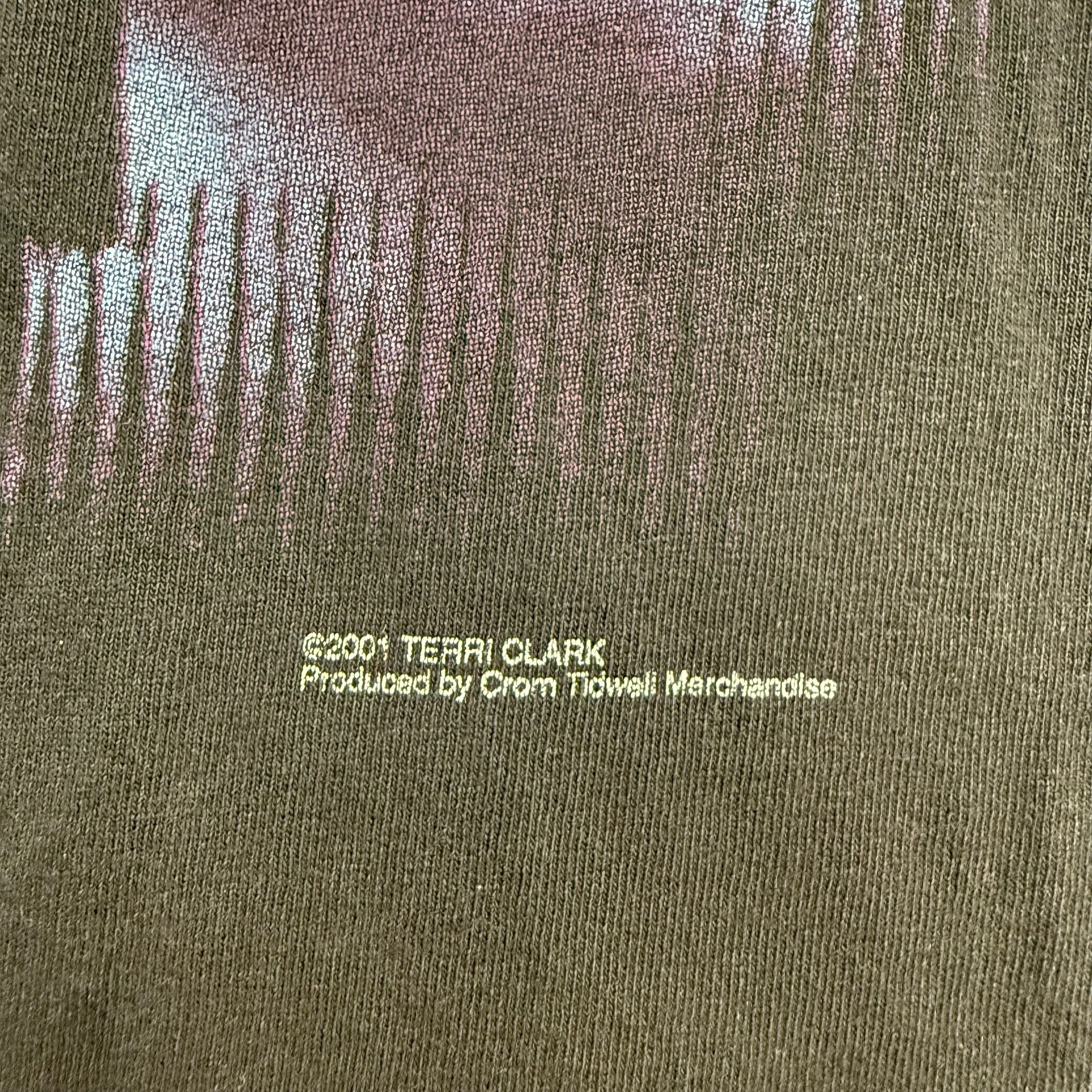 2001 Terri Clark Fearless Tour Tee Black