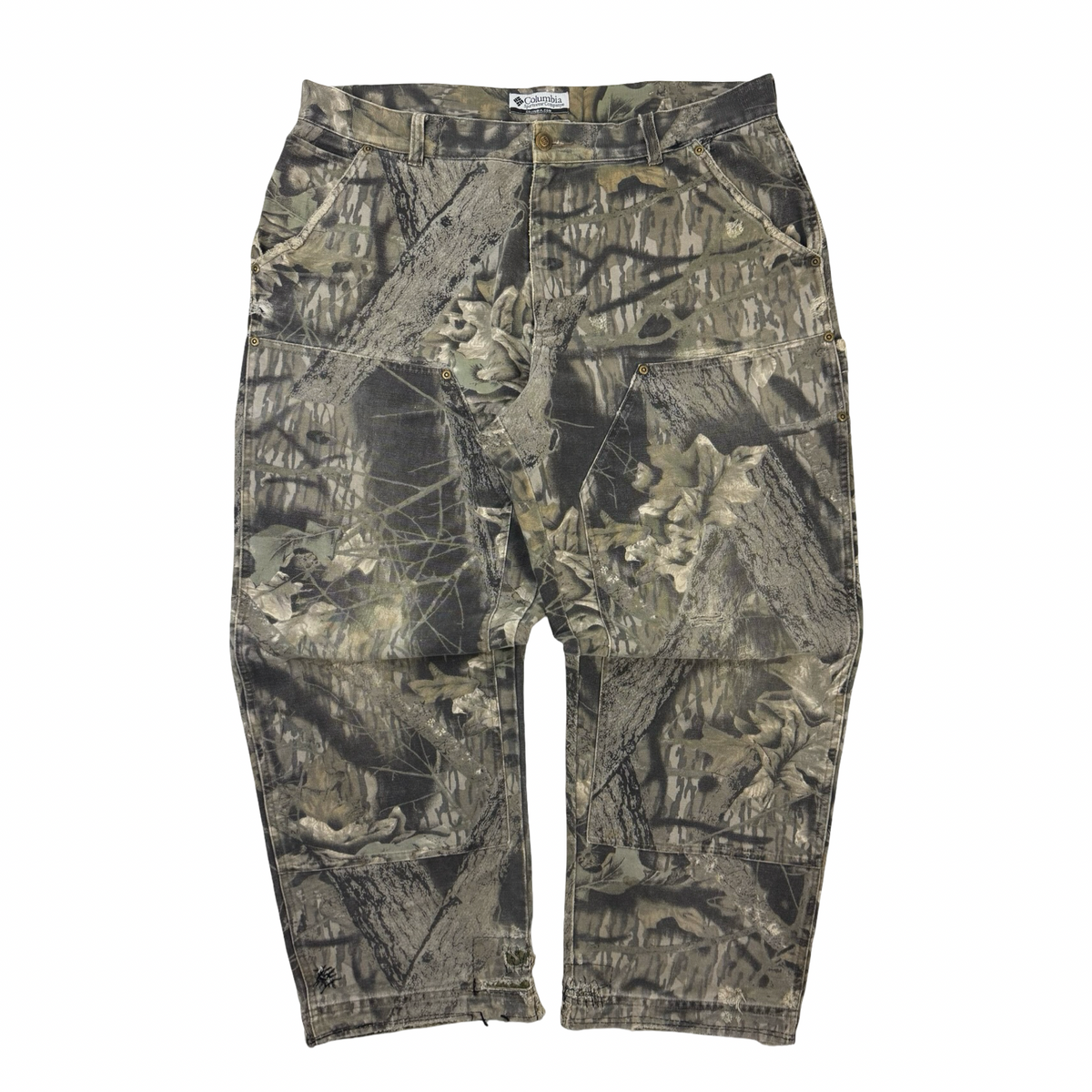 Vintage Columbia Realtree Double Knee Riveted Carpenter Bottoms