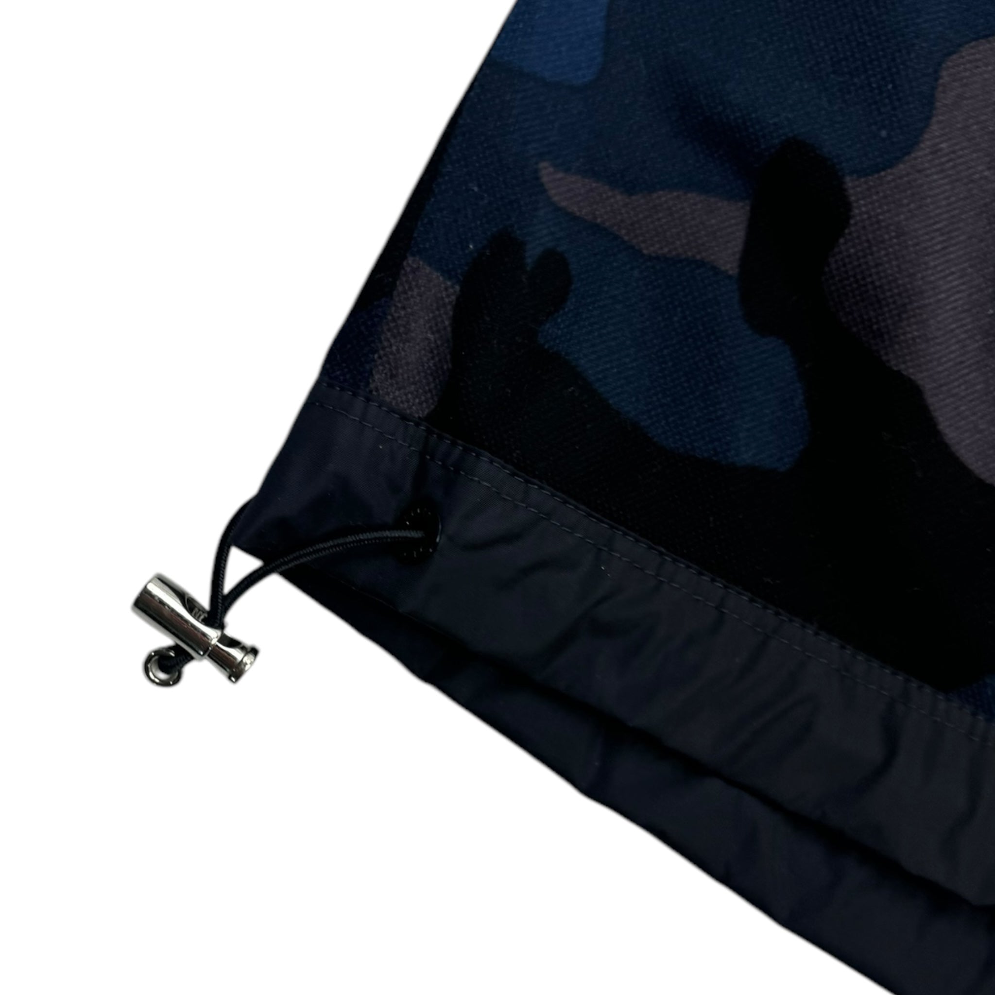 Moncler Blue Camoflage Tech Polo Shirt