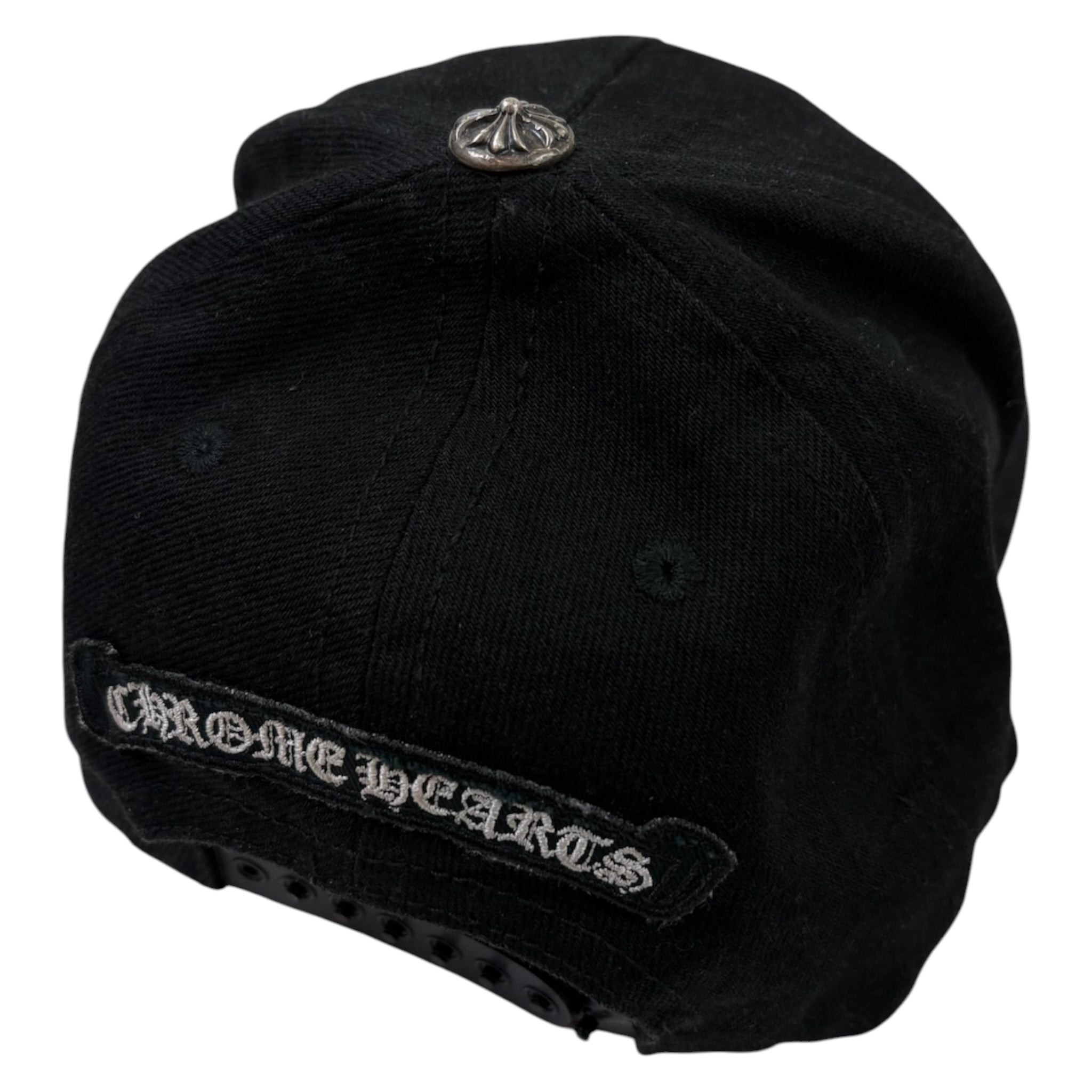 Chrome Hearts Fleur Scroll Logo Hat Black