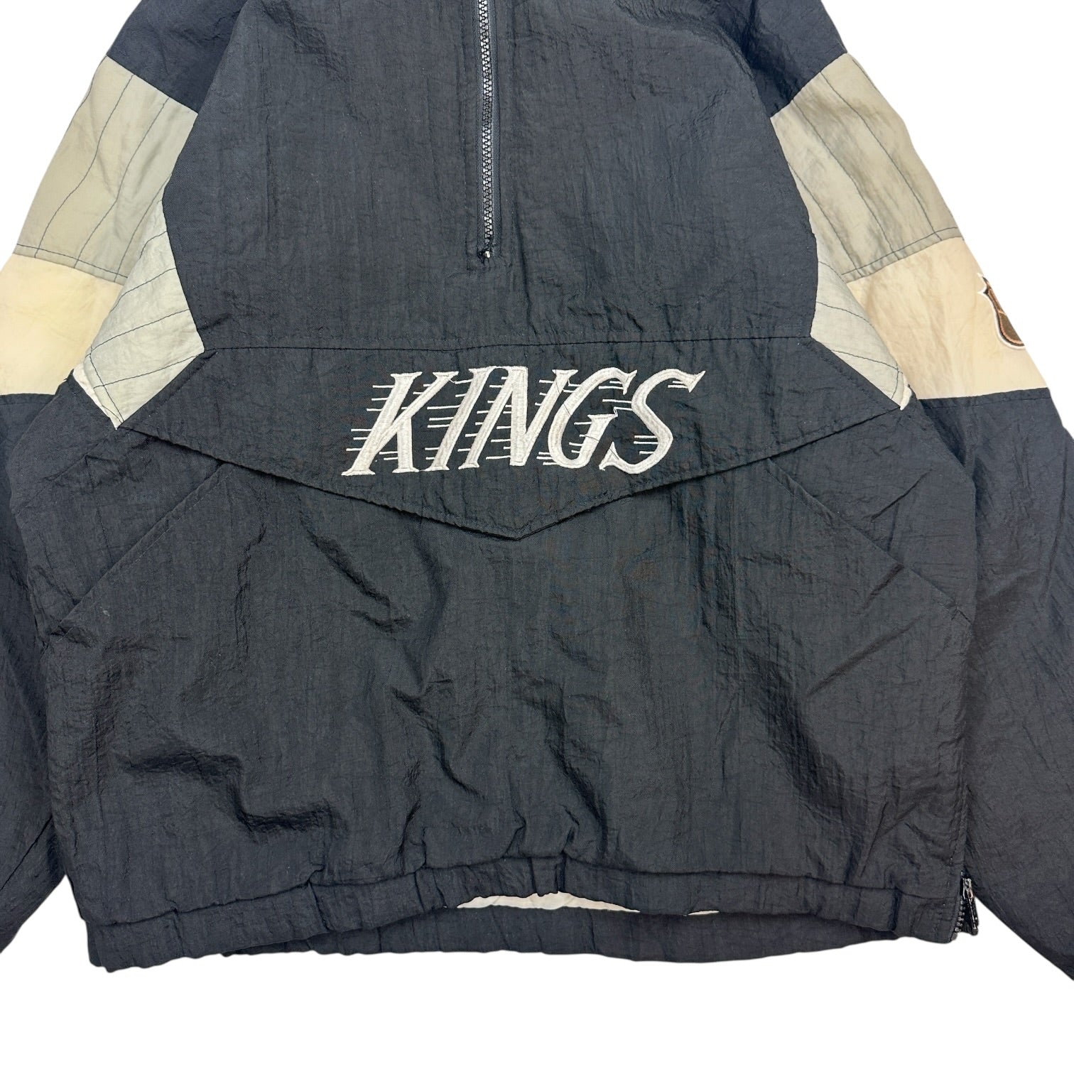 Vintage Los Angeles Kings Starter Pull Over Jacket Black