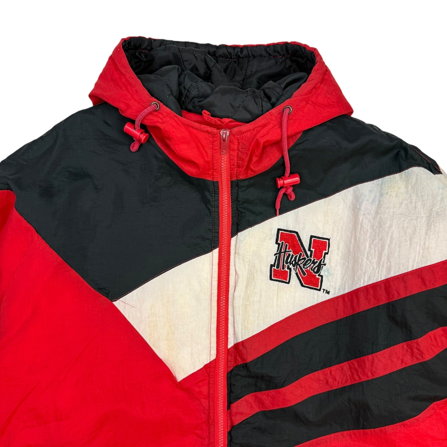 Vintage Logo 7 Nebraska Huskers Jacket Red/Black
