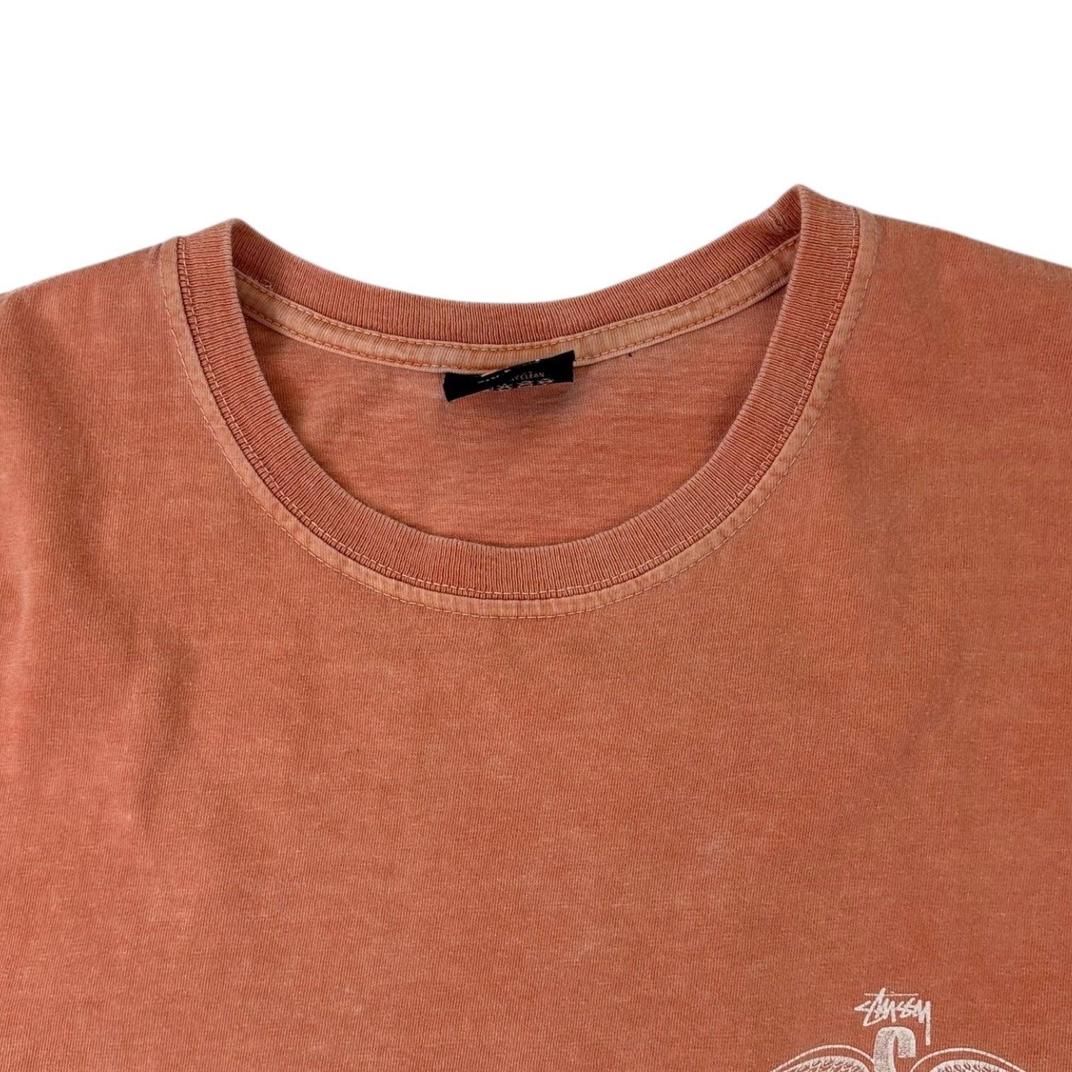 Stussy Skull Wings Pigment Dyed T-Shirt Coral