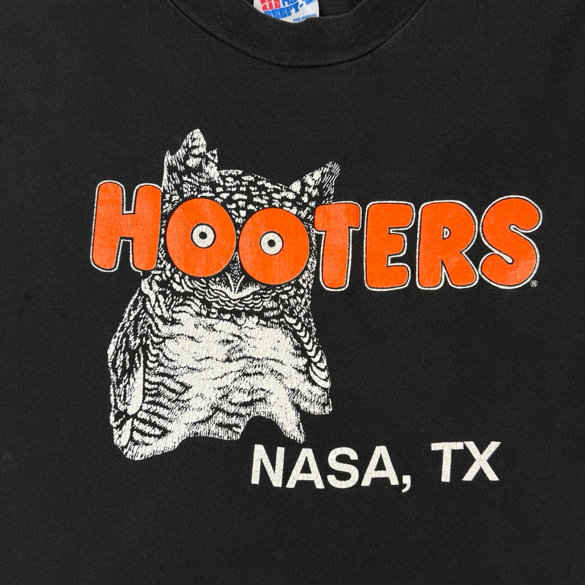 Vintage Hooters NASA, TX Wings Over Houston T-Shirt Black