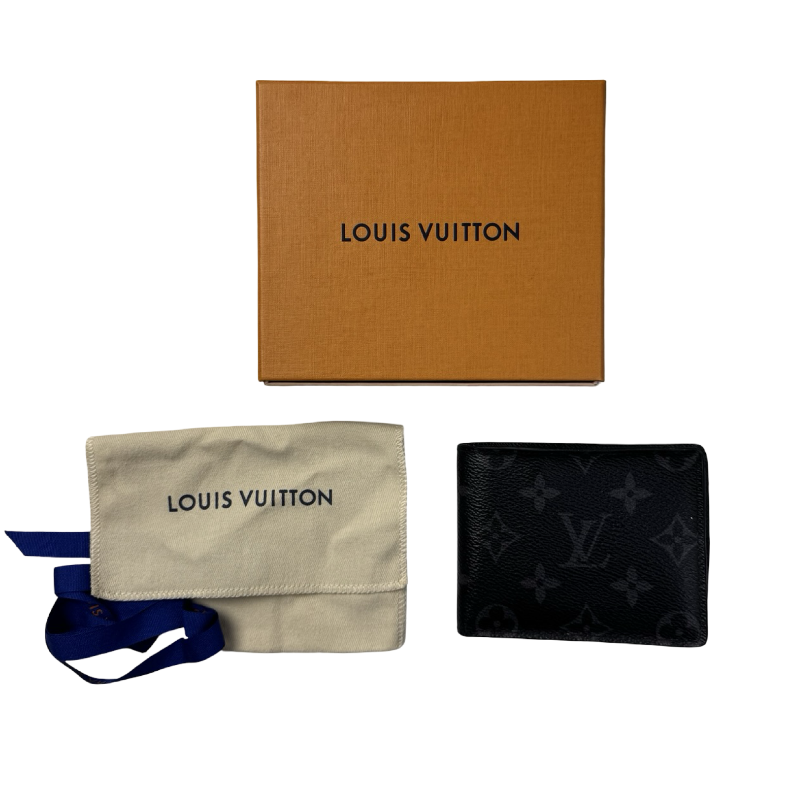 Louis Vuitton Eclipse Slender Engraved Wallet