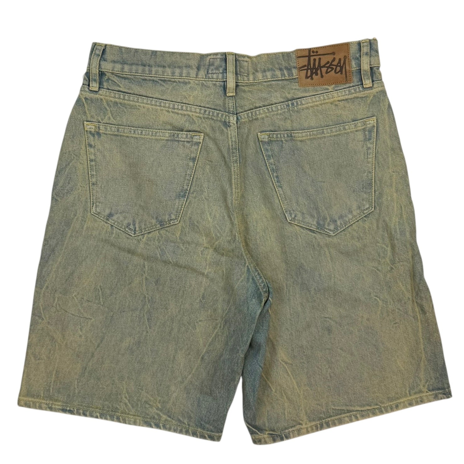 Stussy Big Ol’ Sandwash Denim Shorts Blue