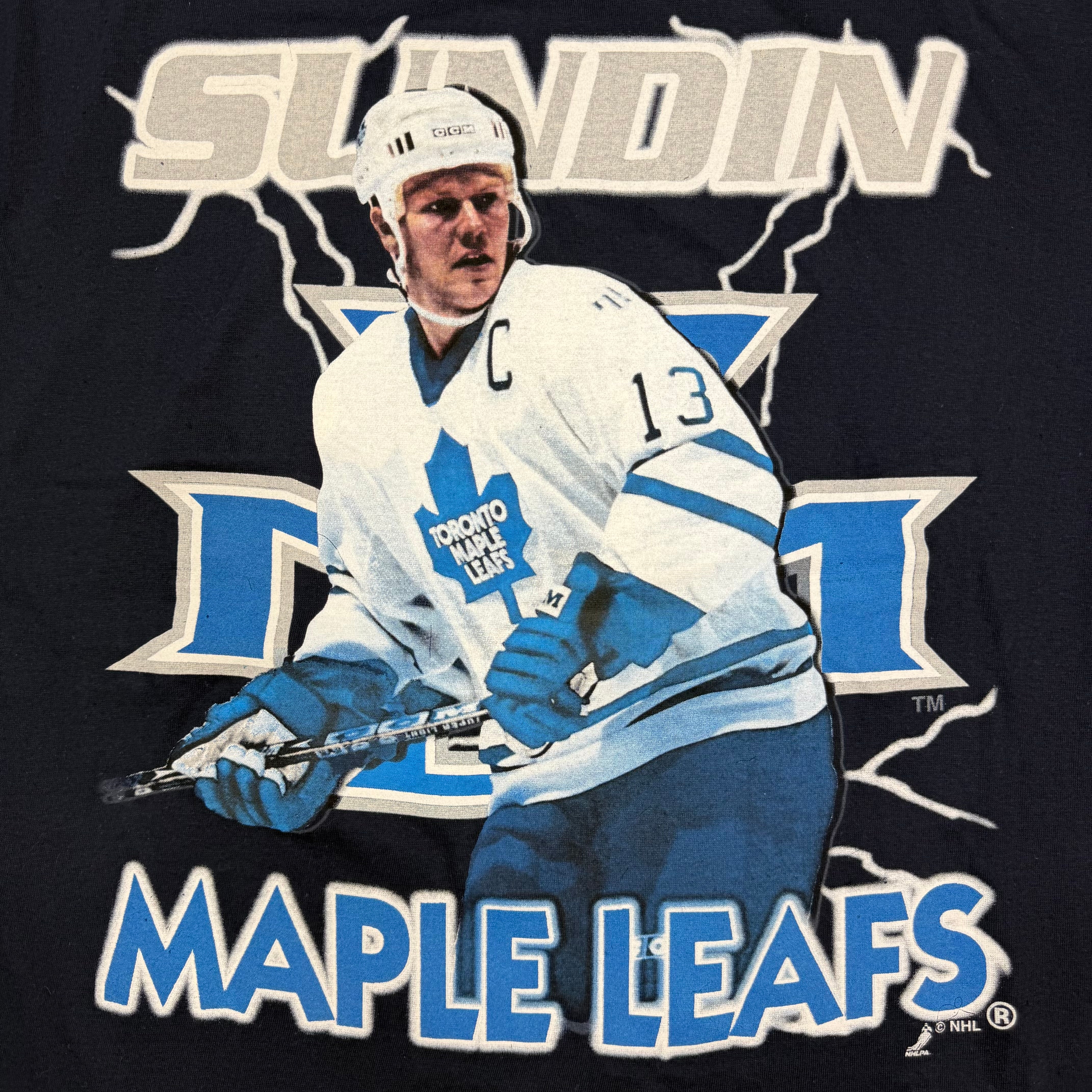 Vintage Toronto Maple Leafs Mats Sundin NHL Tee Navy