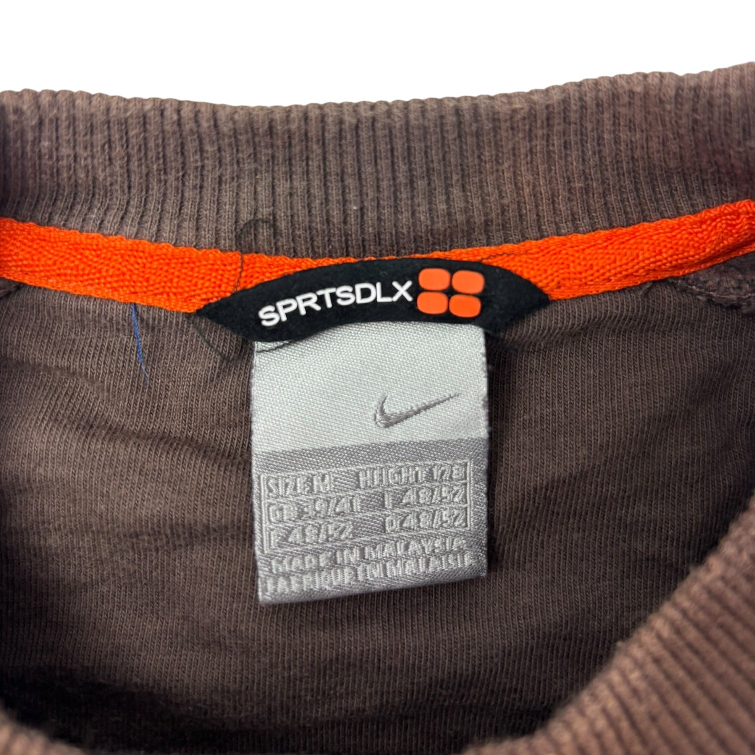 Vintage Y2K Nike Pocket Swoosh Crewneck Faded Brown