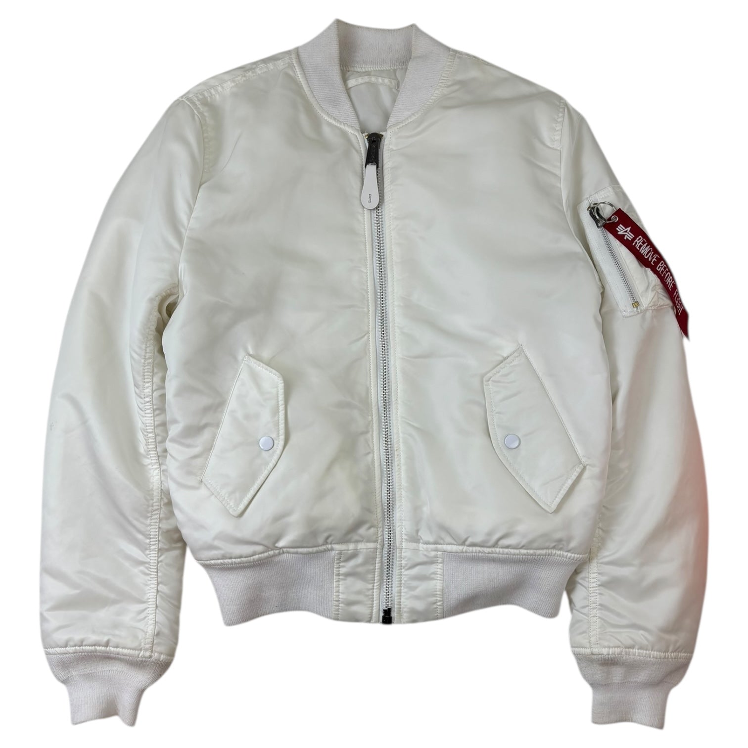 Alpha Industries Reversible Bomber Jacket White