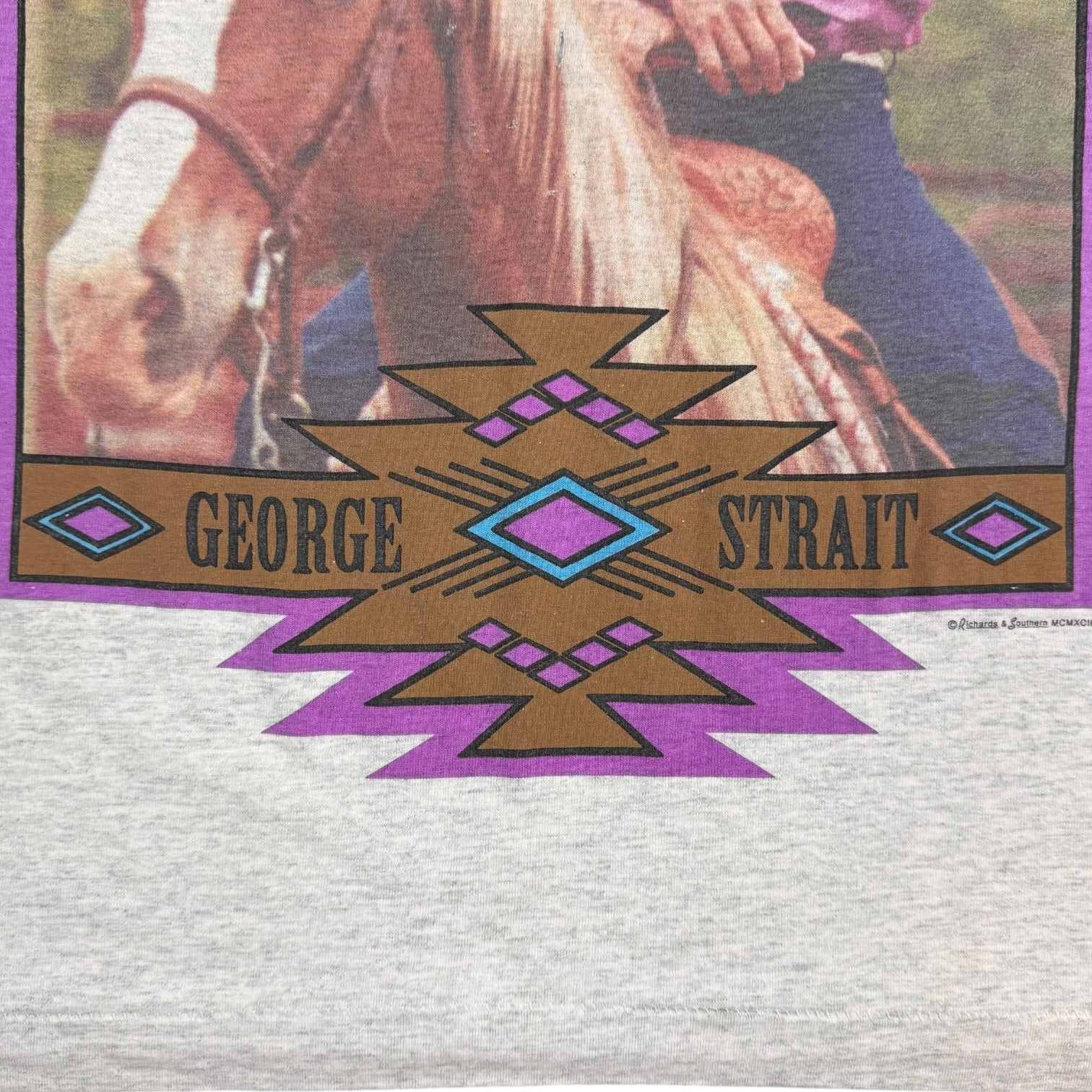 Vintage George Strait Tour Tee Grey