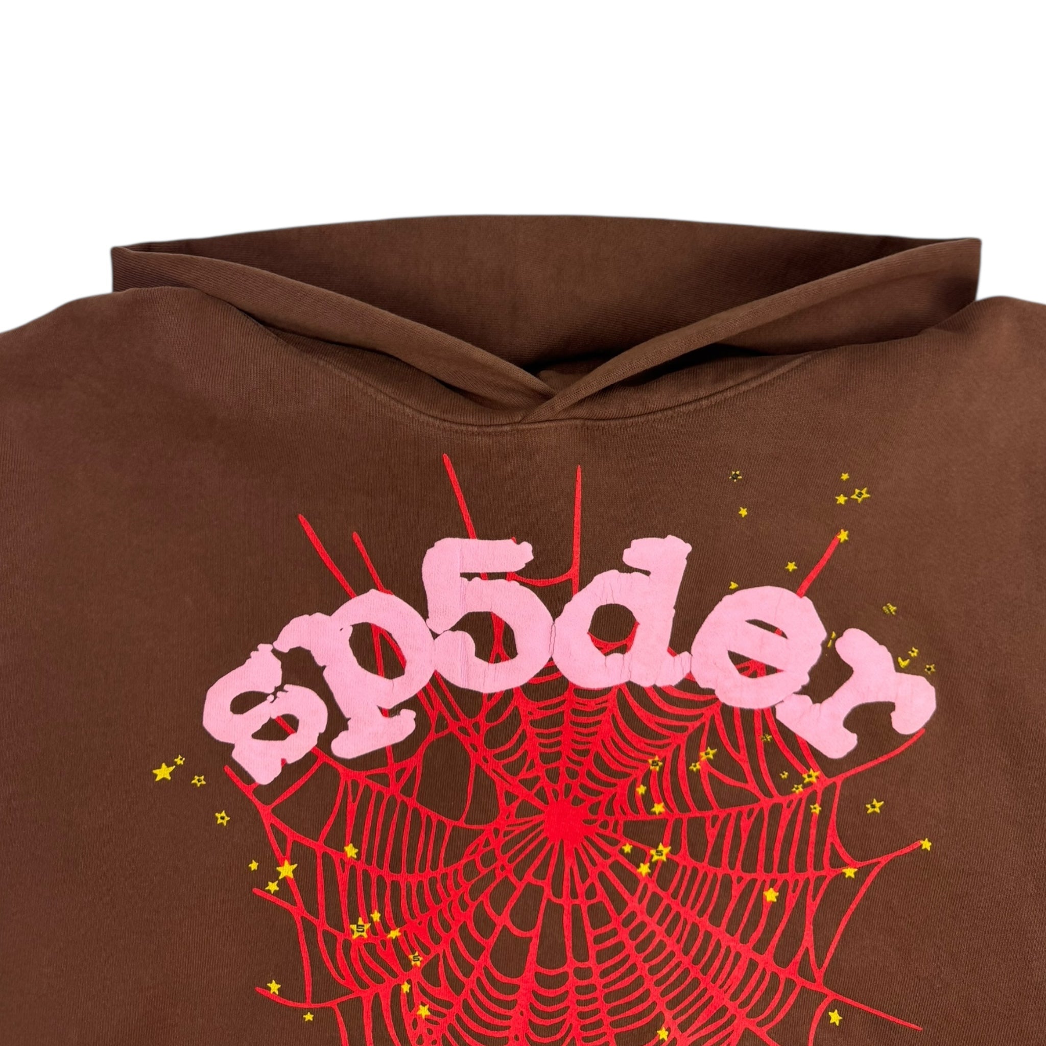 Sp5der Web Hoodie Brown