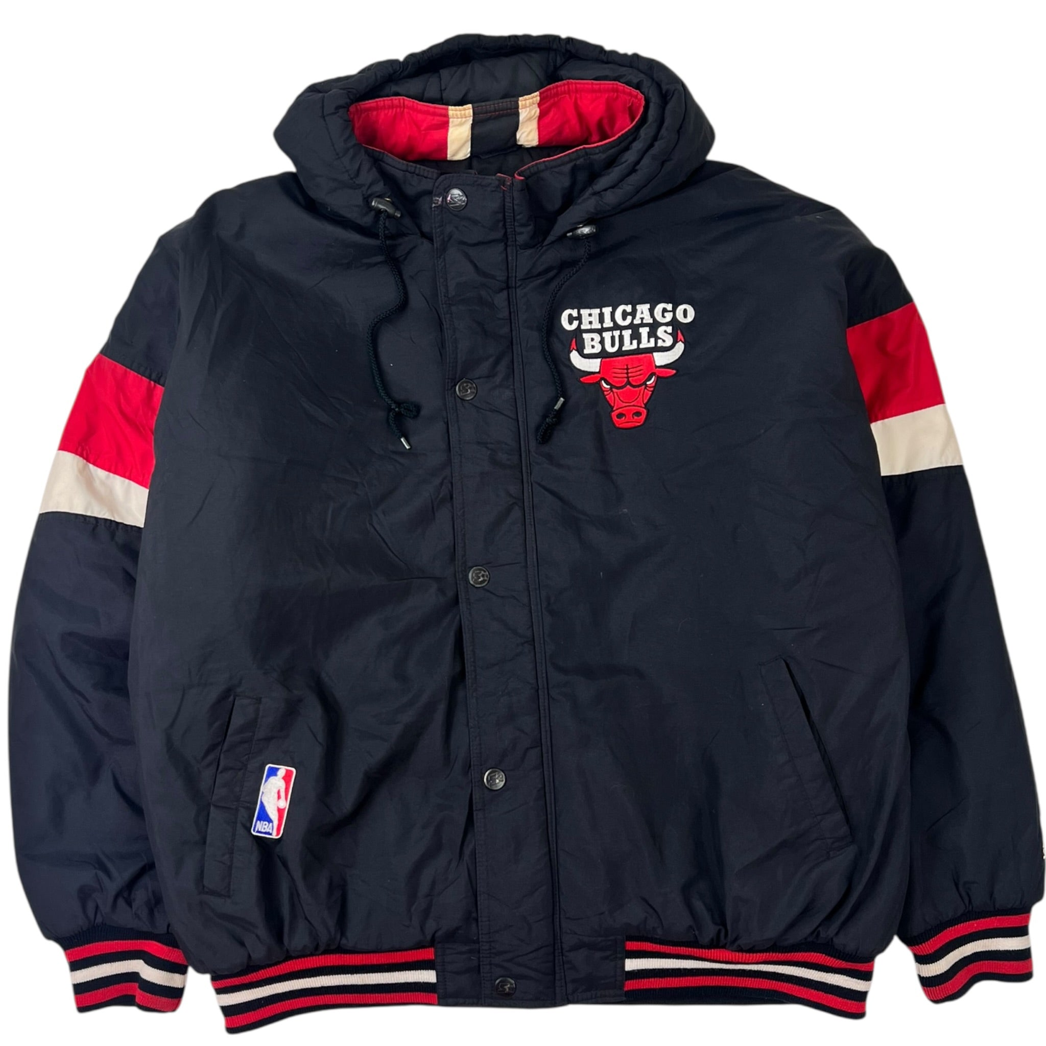 Vintage Chicago Bulls NBA Basketball Full Zip Hooded Jacket