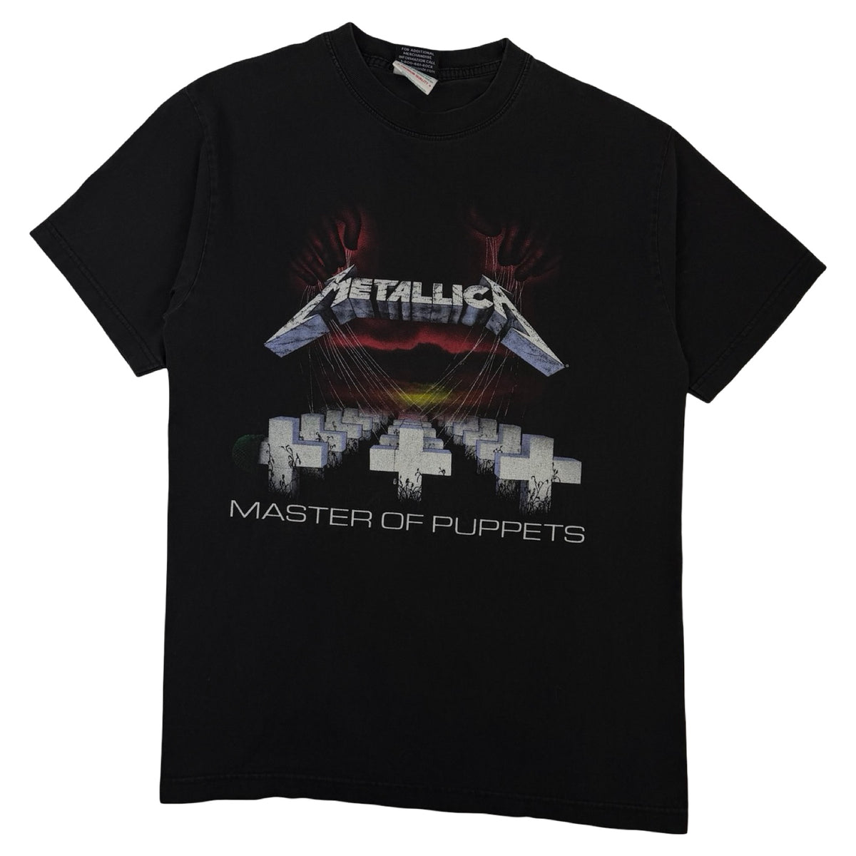 Vintage Metallica 'Master of Puppets' Metal Band T-Shirt Black