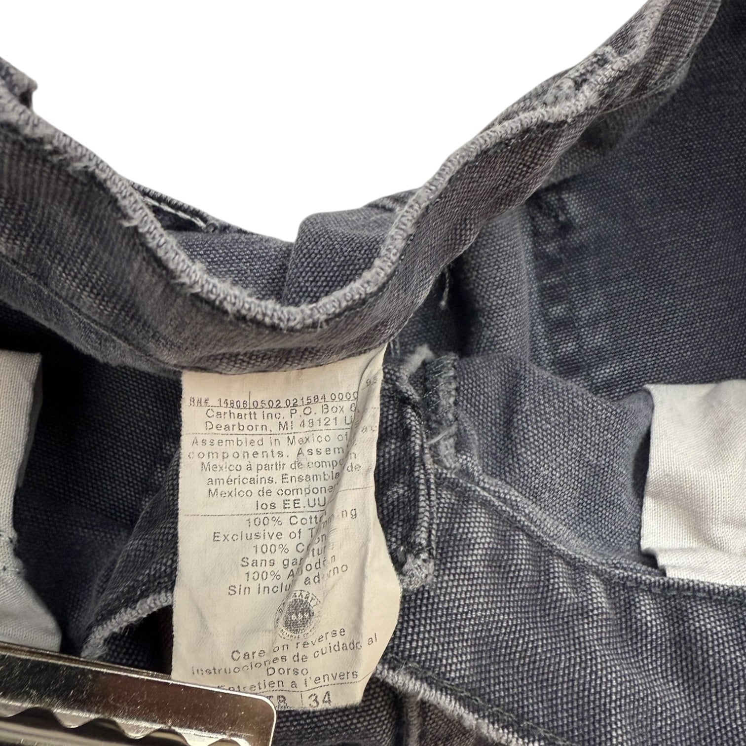 Vintage Carhartt Carpenter Shorts Washed Blue