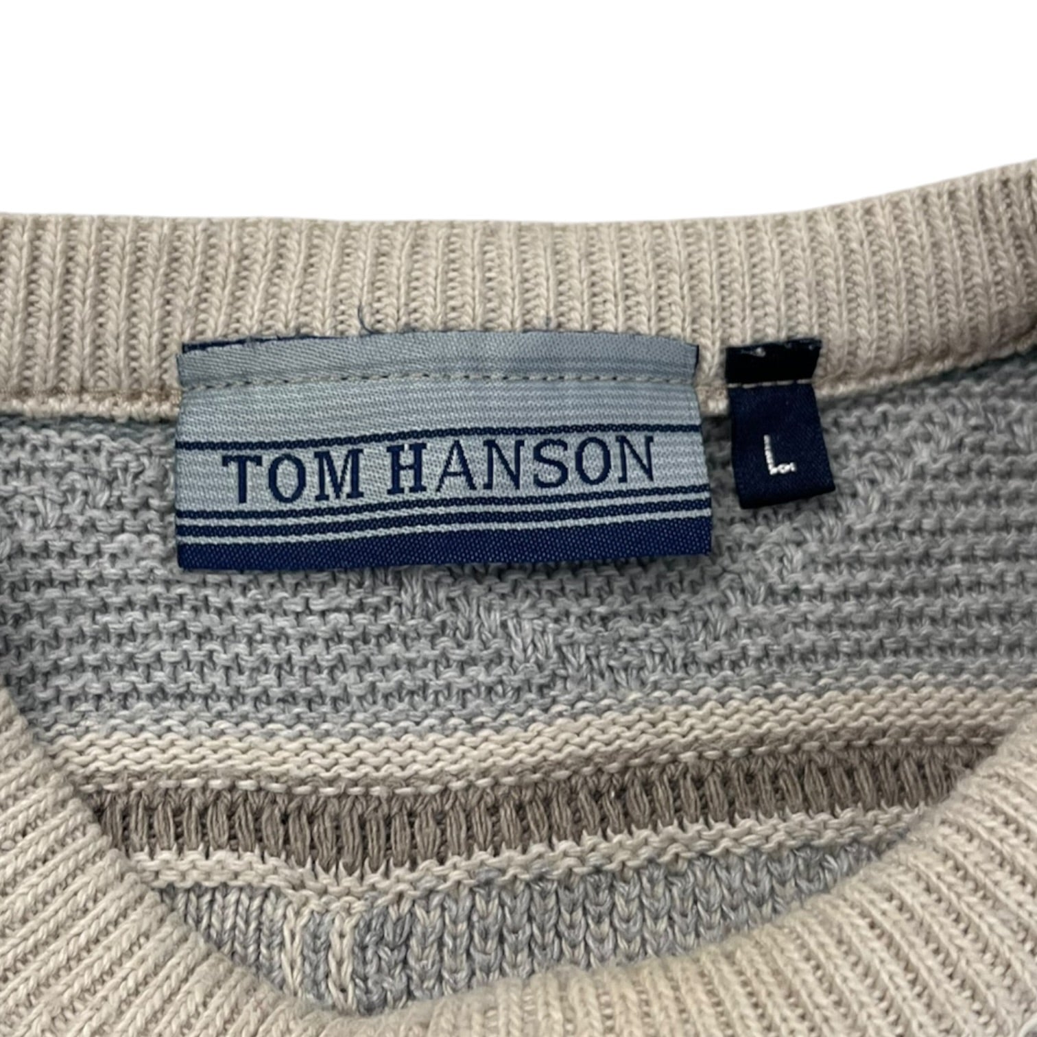 Vintage Tom Hanson 3D Knit Soft Bluey Cremé