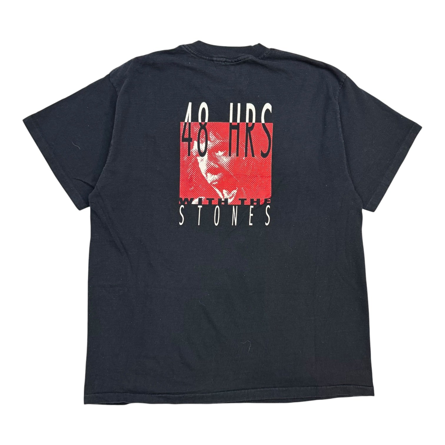 Vintage 48 Hours With The Rolling Stones Tee Black