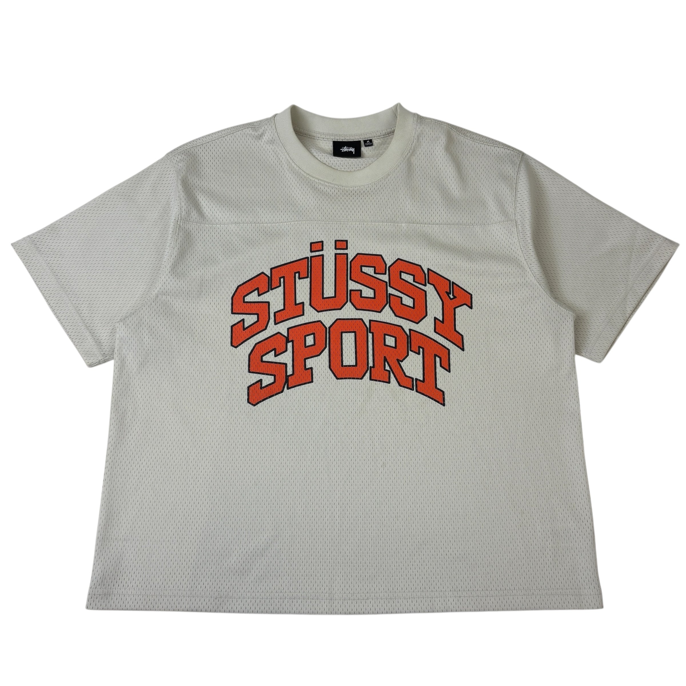Stussy Sport ‘Natural’ Mesh Football Jersey Cream