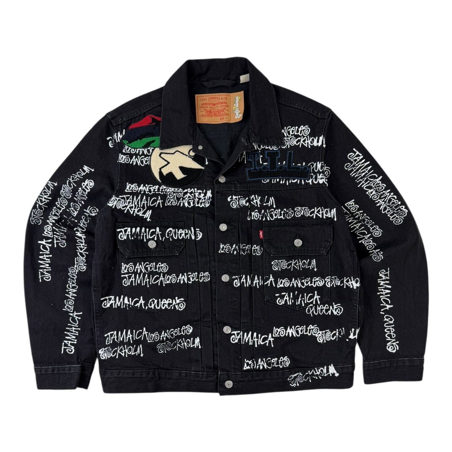 Stussy x Denim Tears x Our Legacy TTL Denim Jacket Black