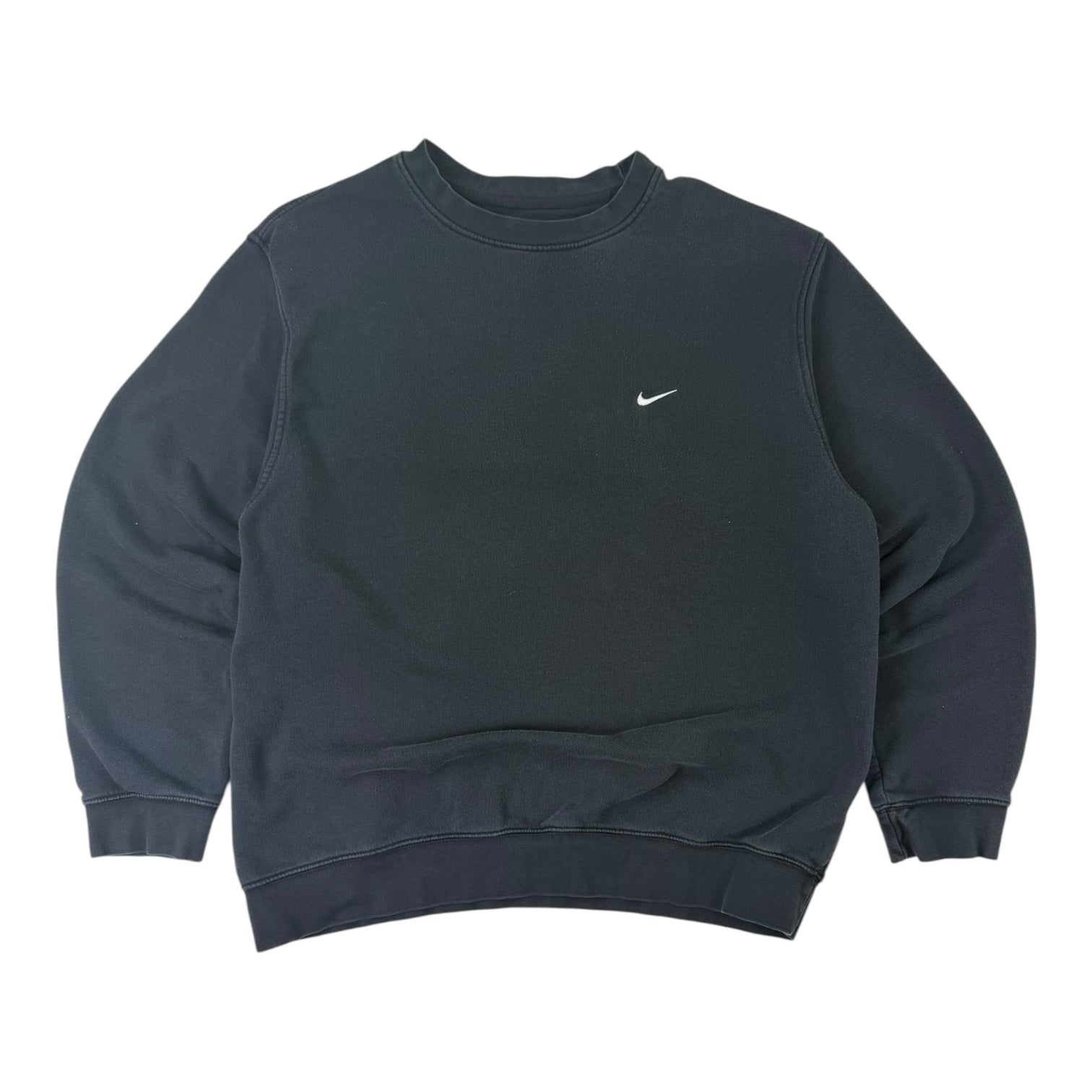 Vintage Y2K Nike Mini Swoosh Crewneck Black