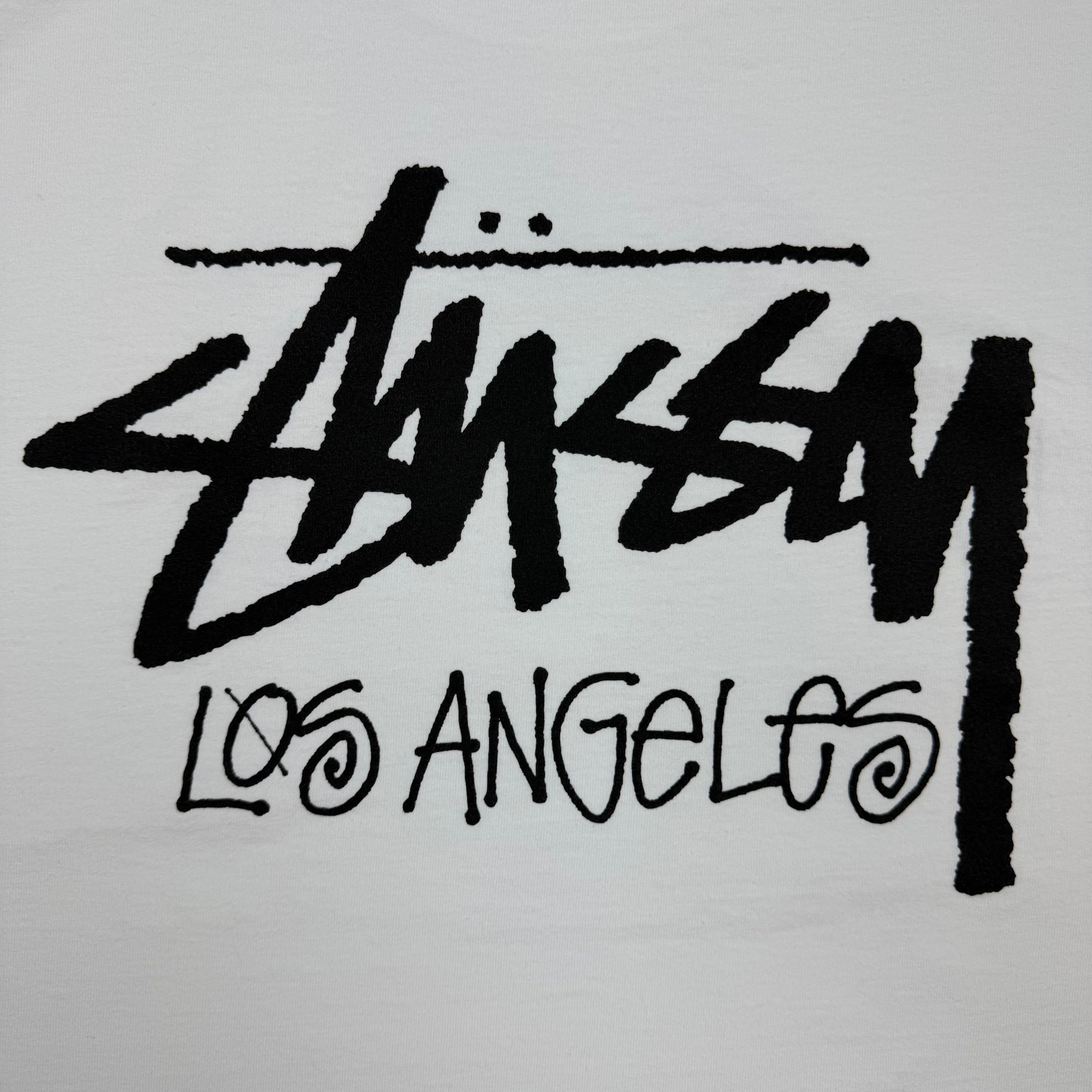 Stussy Stock Los Angeles Tee White