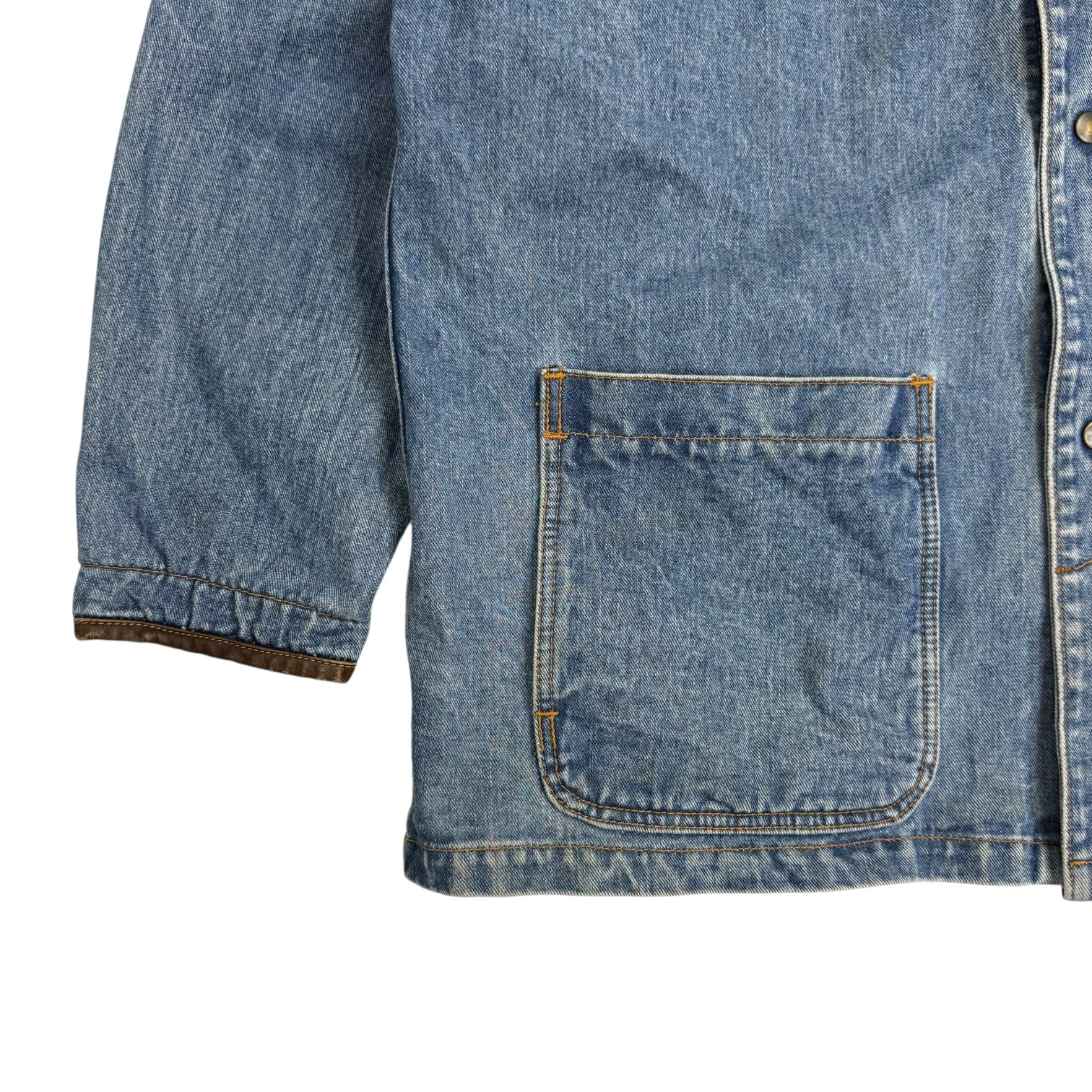 Vintage Denim Chore Coat Medium Wash