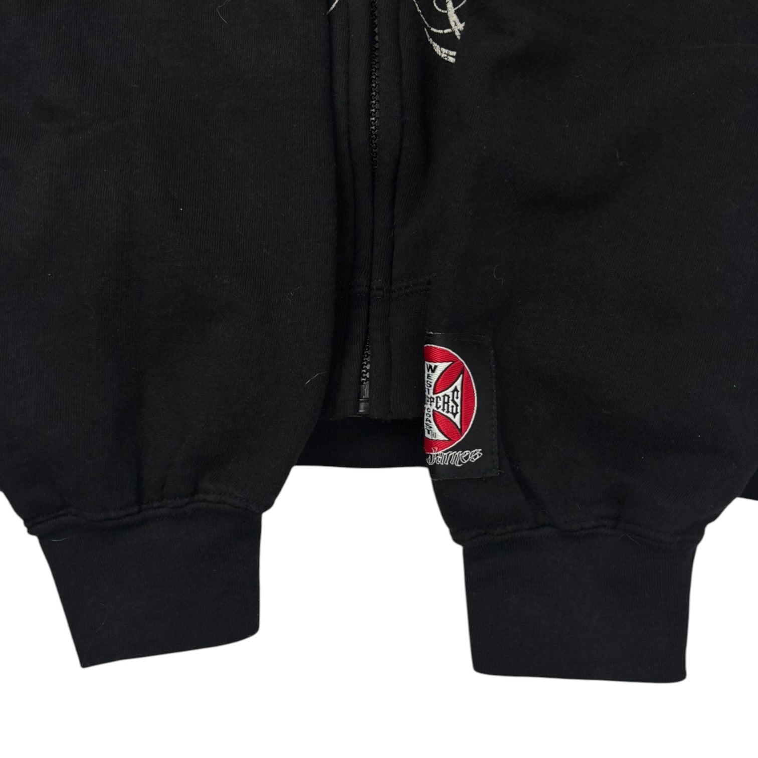 Vintage 2000s West Coast Choppers Full Zip Hoodie Black