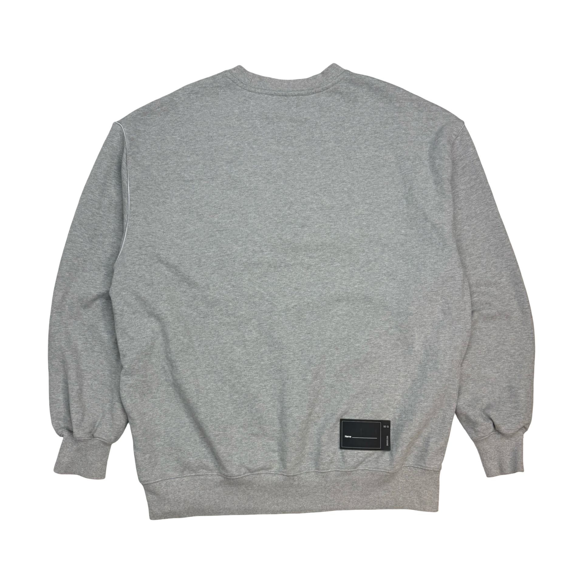 WE11DONE Oversized Crewneck Grey