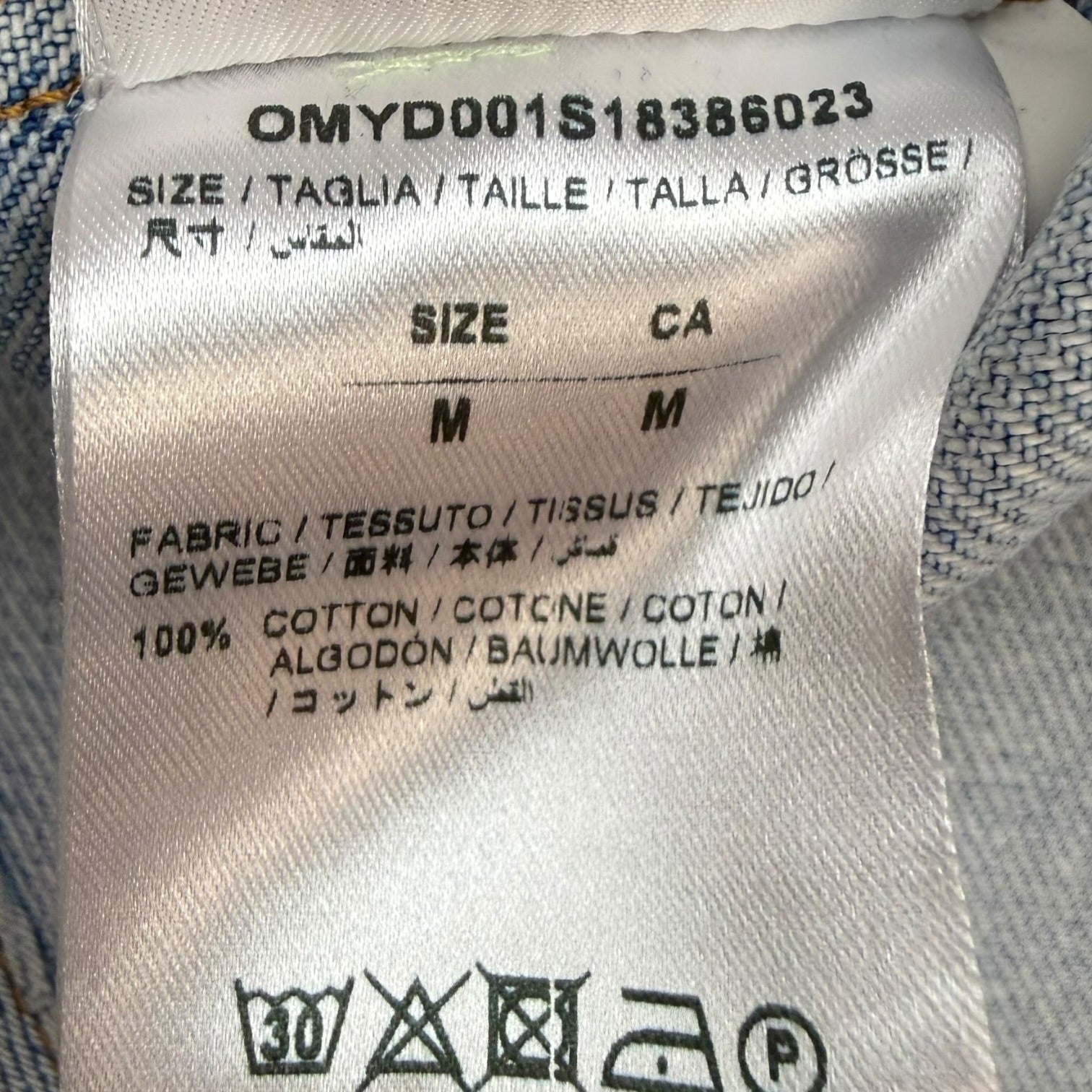 Off-White Temparture Denim Shirt Light Wash