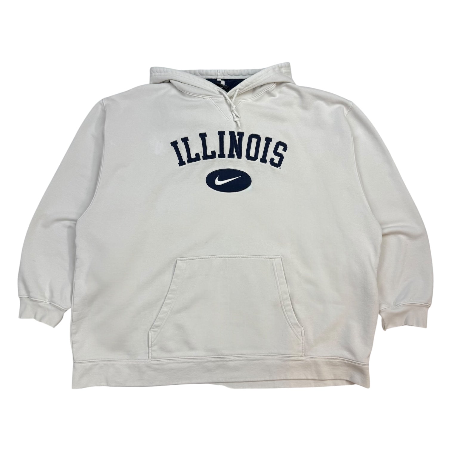 Vintage Nike Team Illinois Hoodie Cream