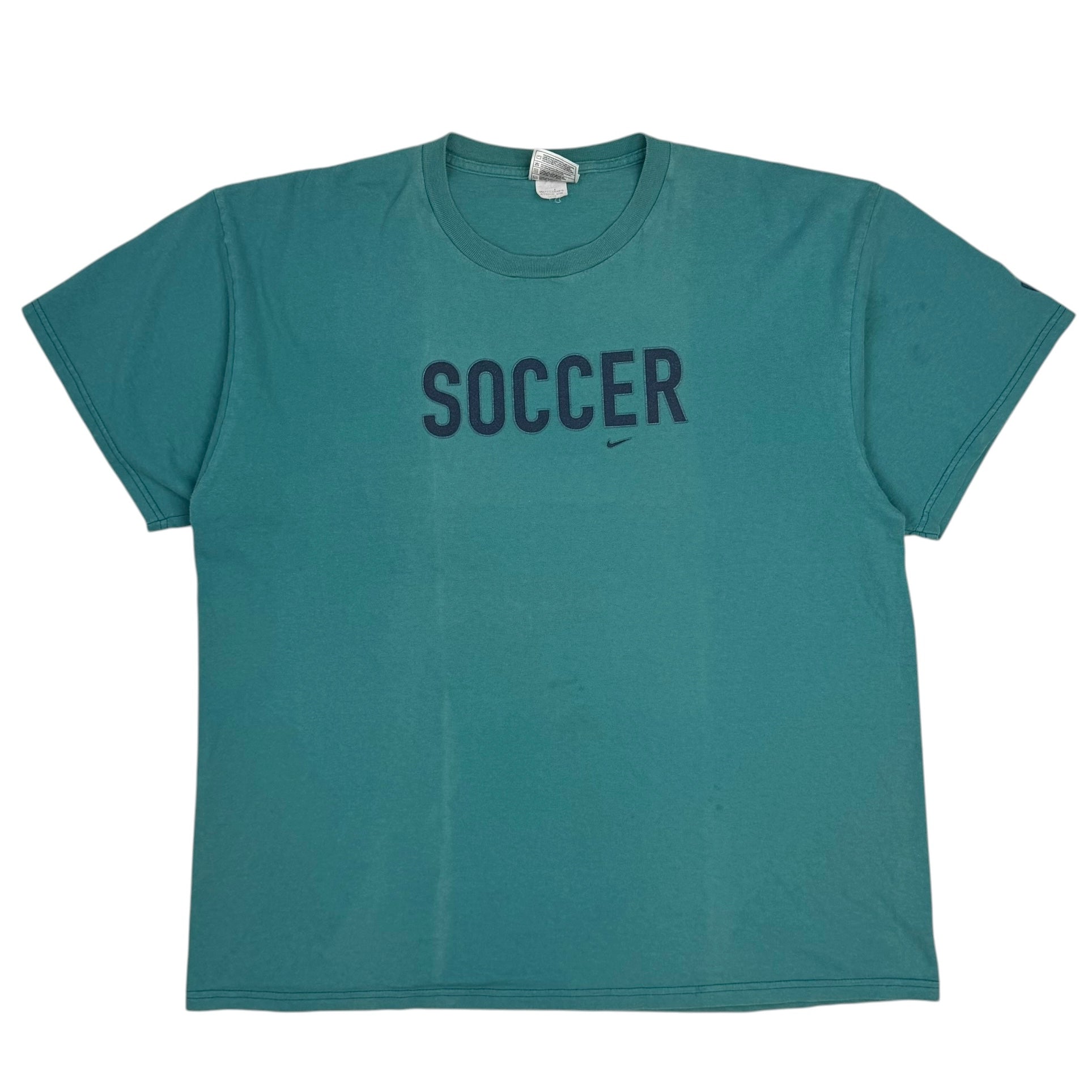 Vintage Nike Soccer Tee Teal