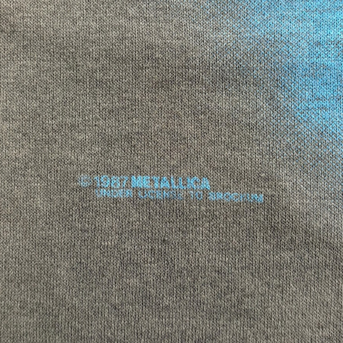 Vintage 1987 Metallica Ride The Lightning T-Shirt Grey