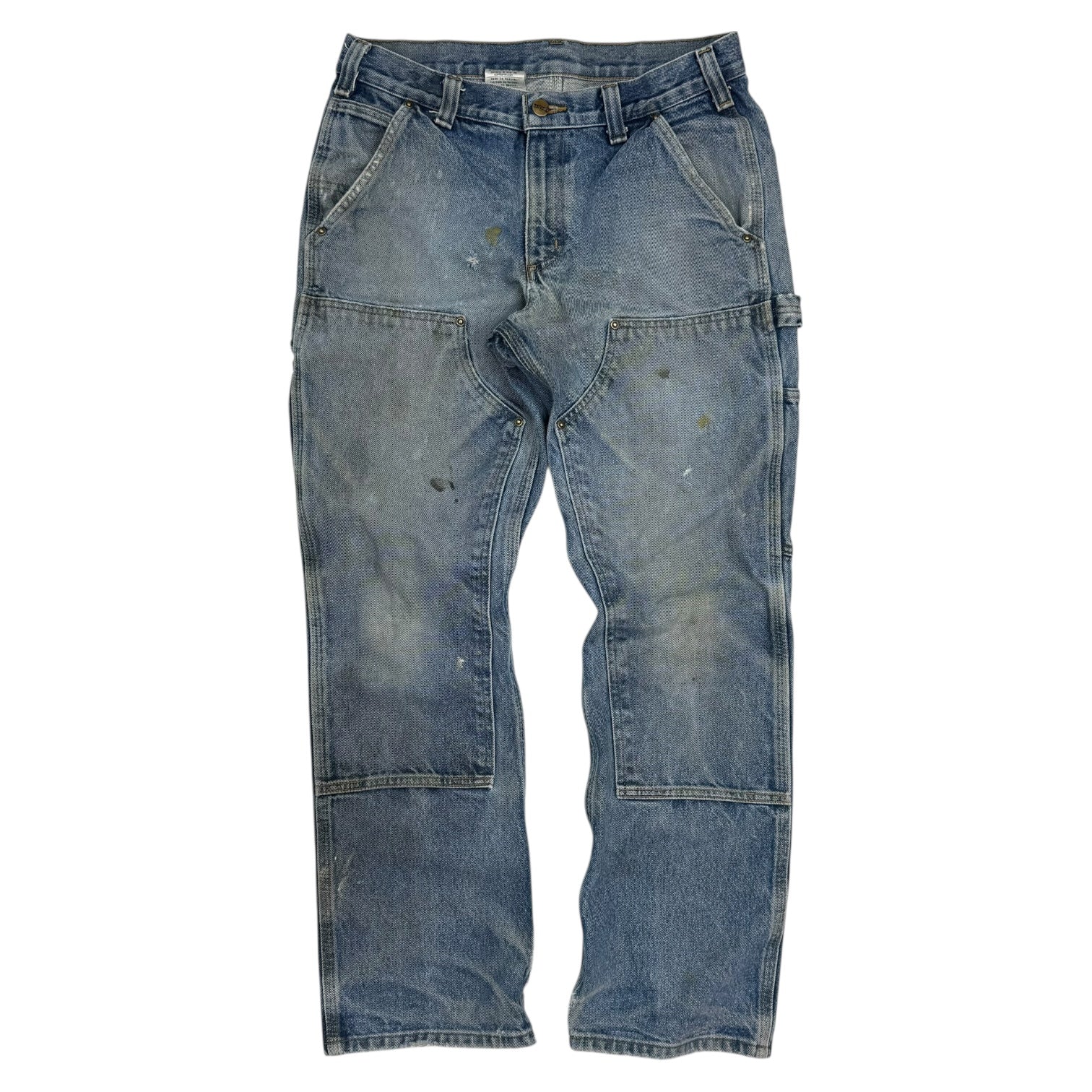 Vintage Carhartt Denim Double Knee Pants Medium Wash
