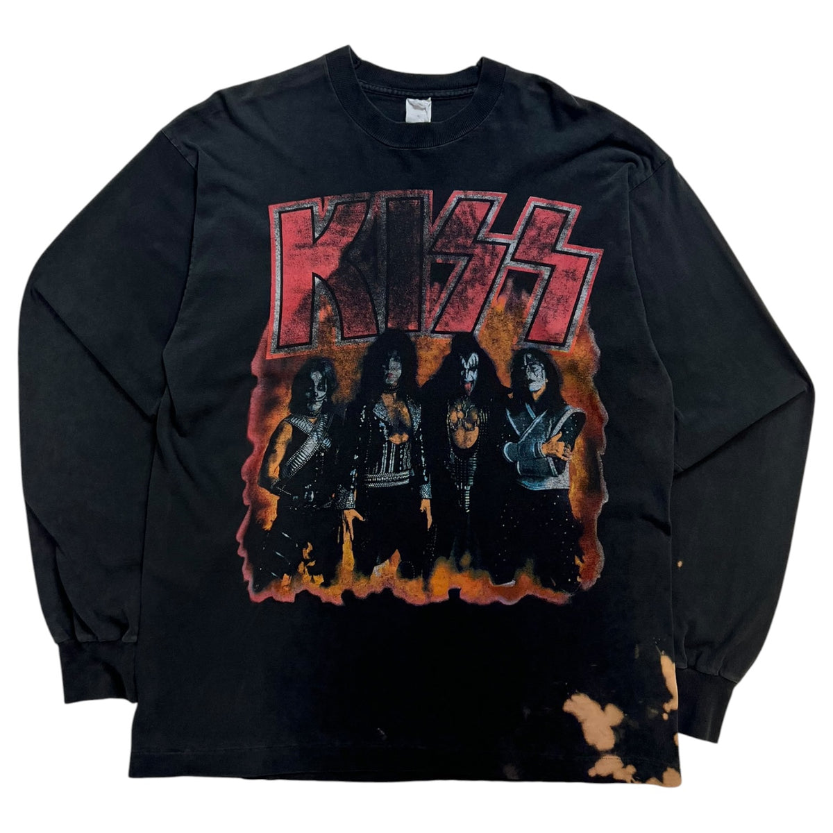 Vintage 96-97 Kiss World Tour Long Sleeve T-Shirt Black