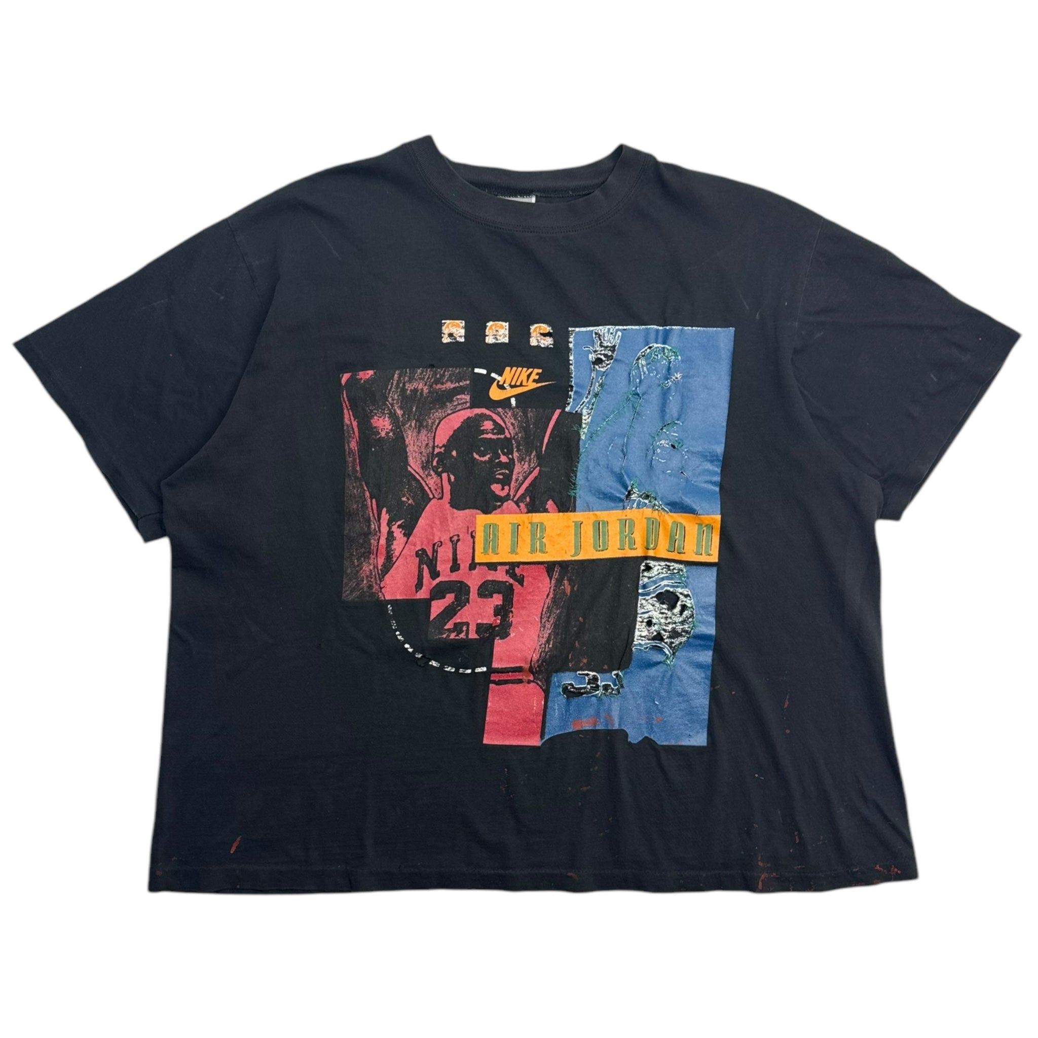 Vintage Nike Air Jordan Distressed Tee Black