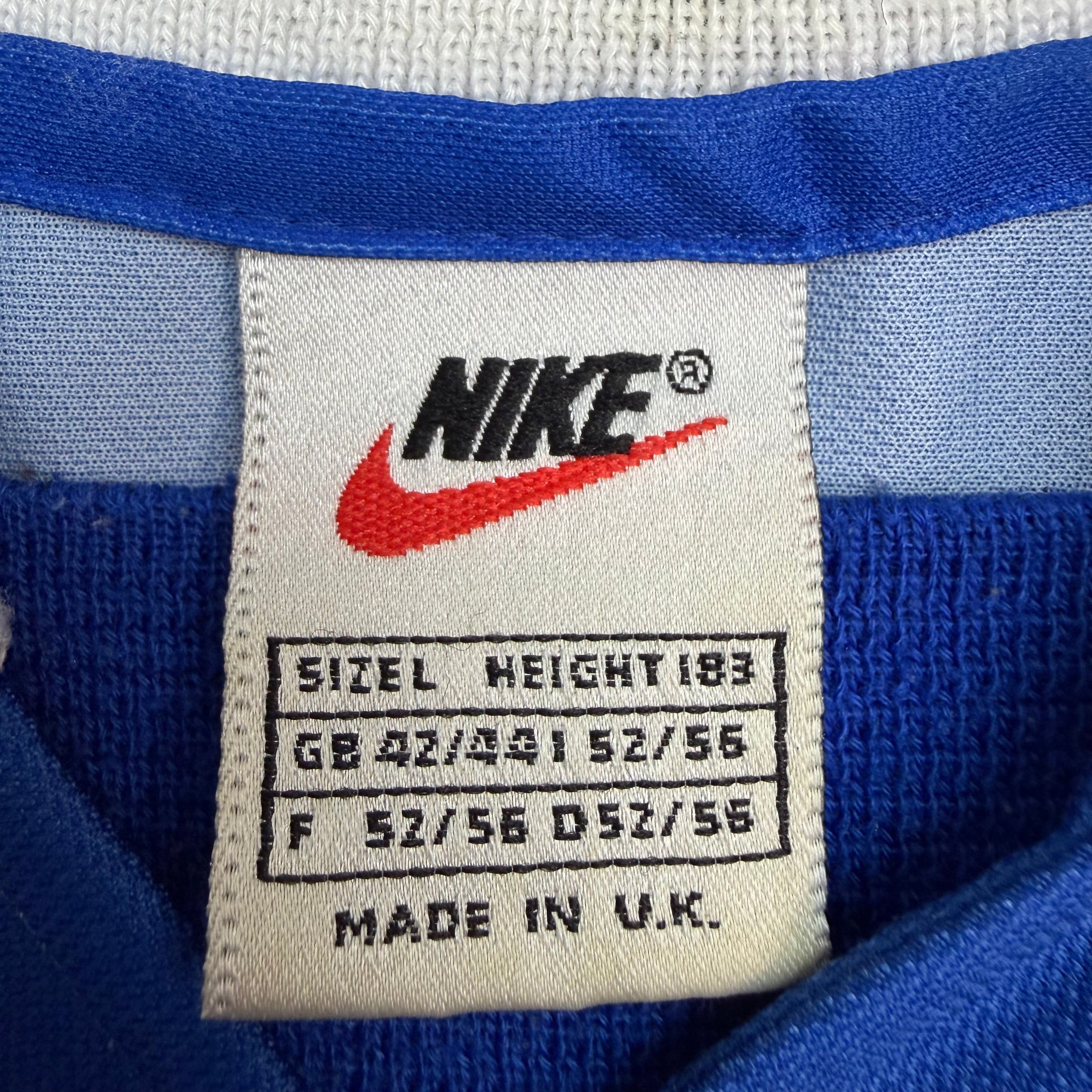 Vintage Nike 1997-99 Glasgow Rangers Home Jersey Blue