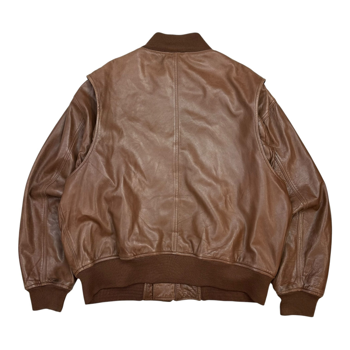Vintage Polo Ralph Lauren Leather Jacket Brown