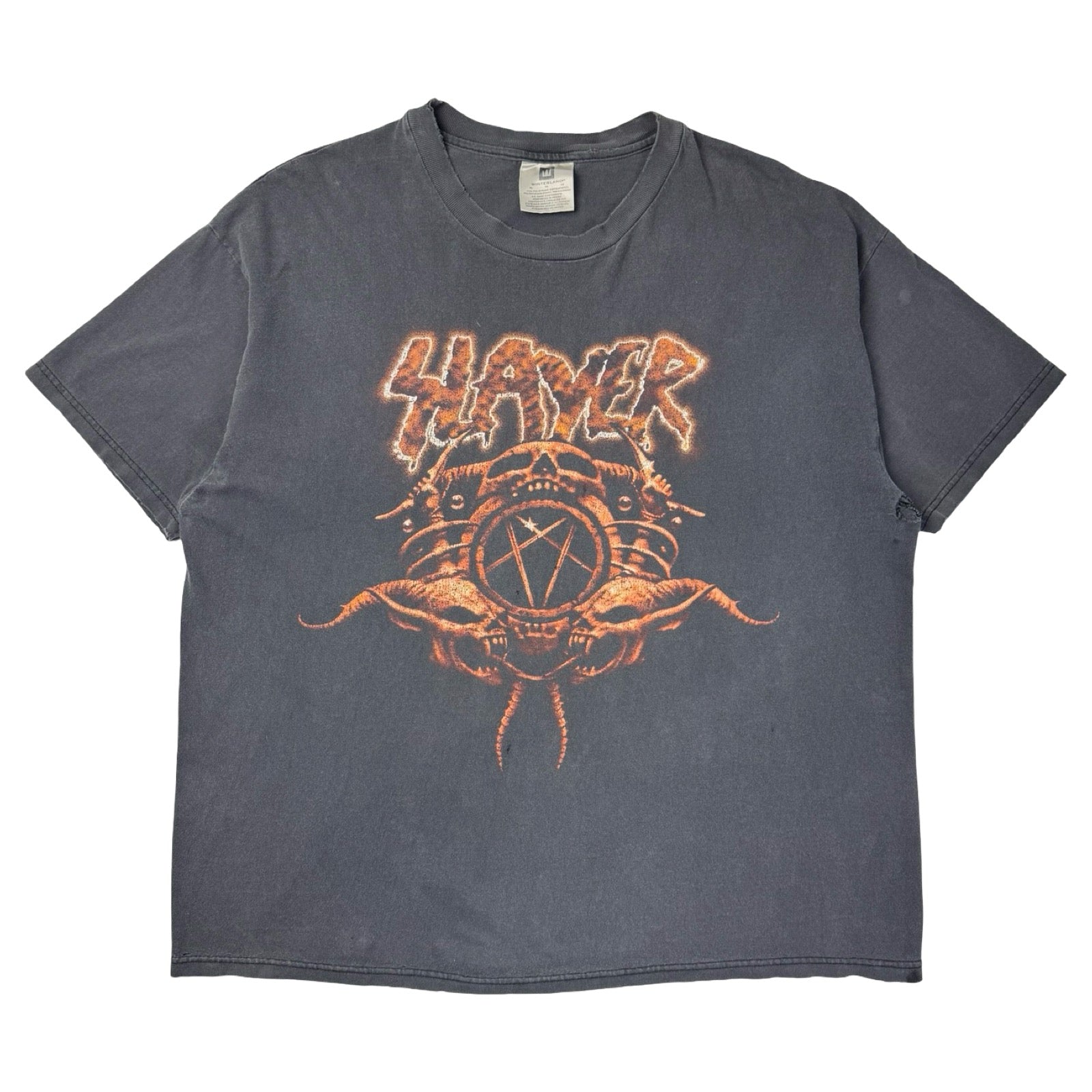 1998 Slayer Diabolus On Tour T-Shirt Faded Black