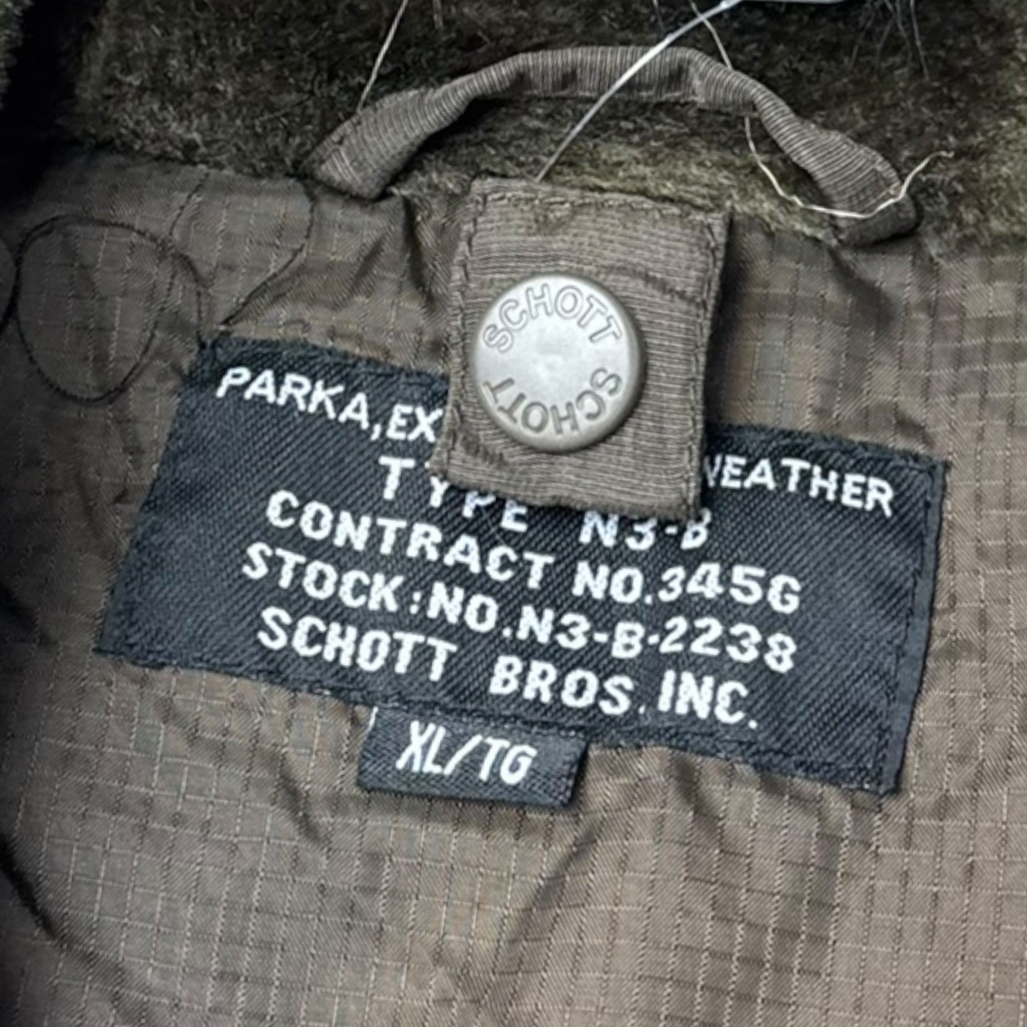 Vintage Schott NYC Military Parka Jacket