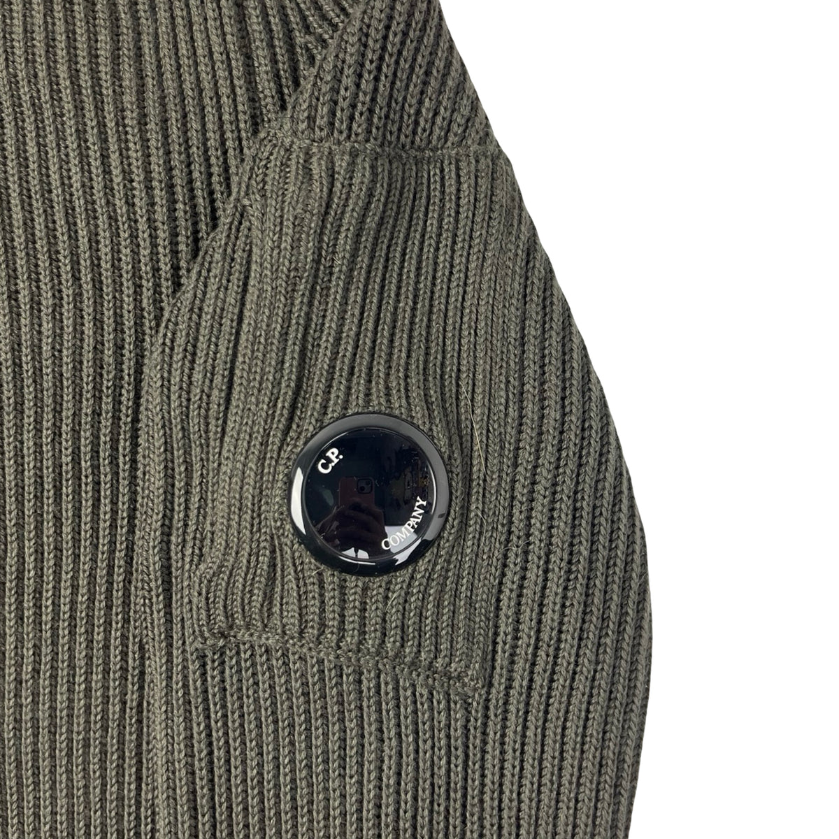 C.P. Company High Neck Zip Up Cardigan