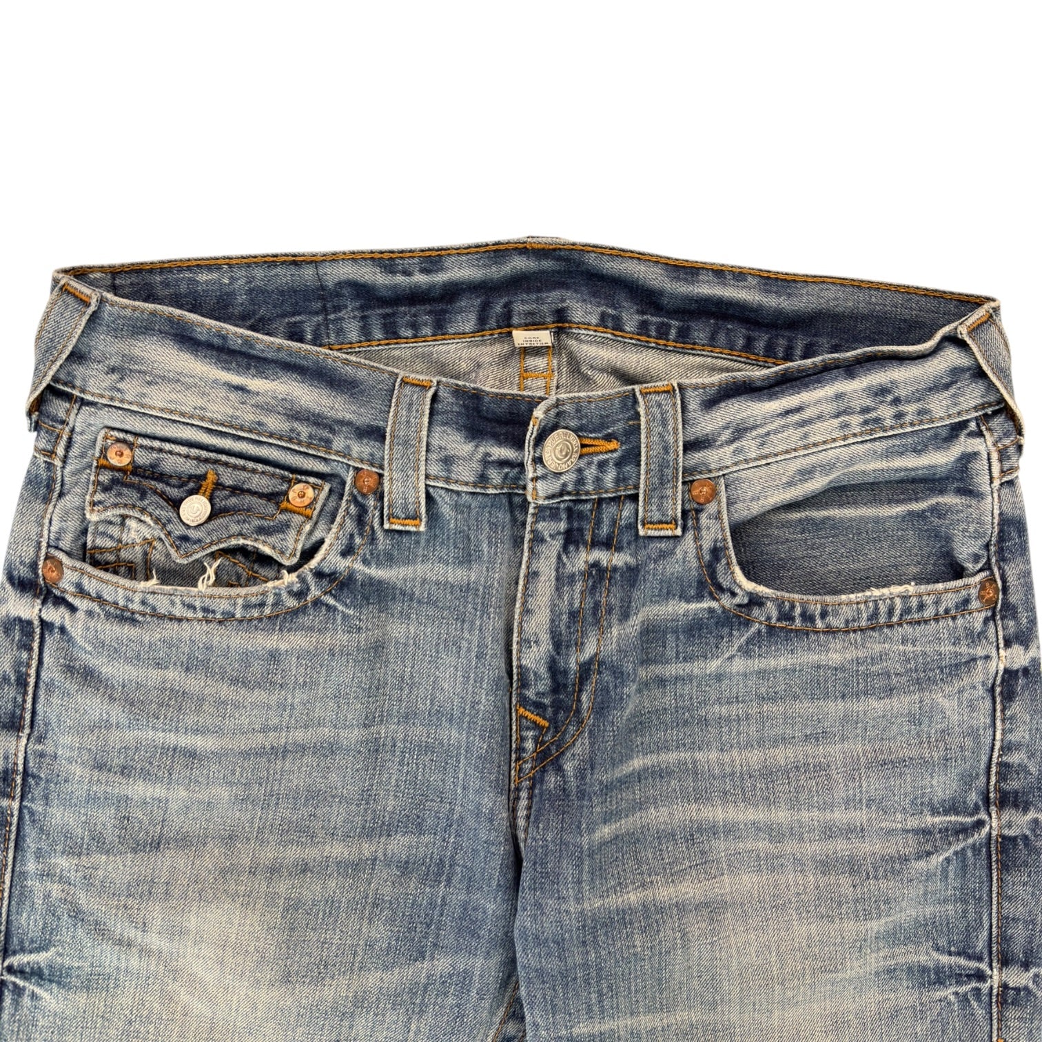 (W) True Religion Y2K Light Wash Skinny Jeans