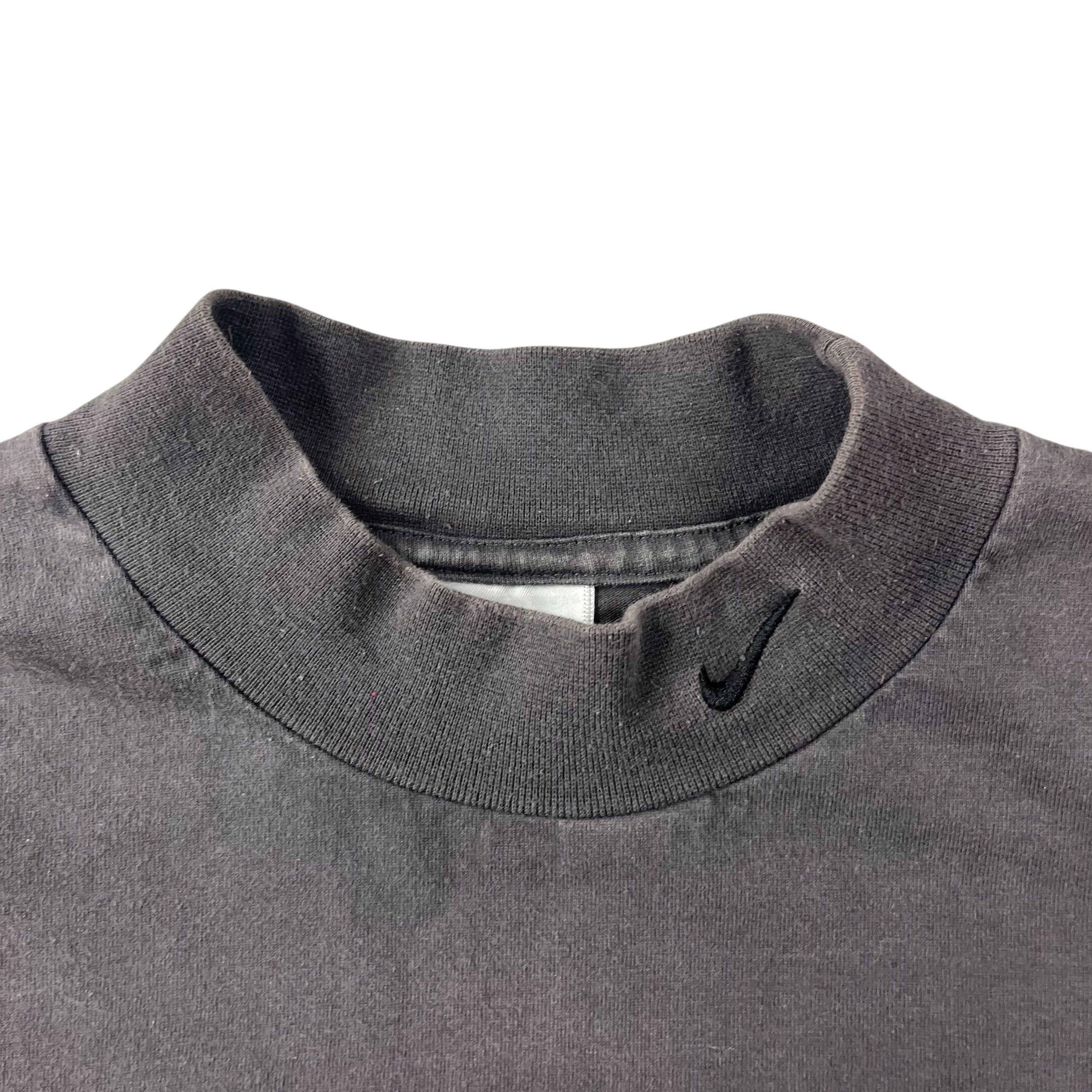 Vintage Nike Mockneck Long Sleeve Tee Charcoal