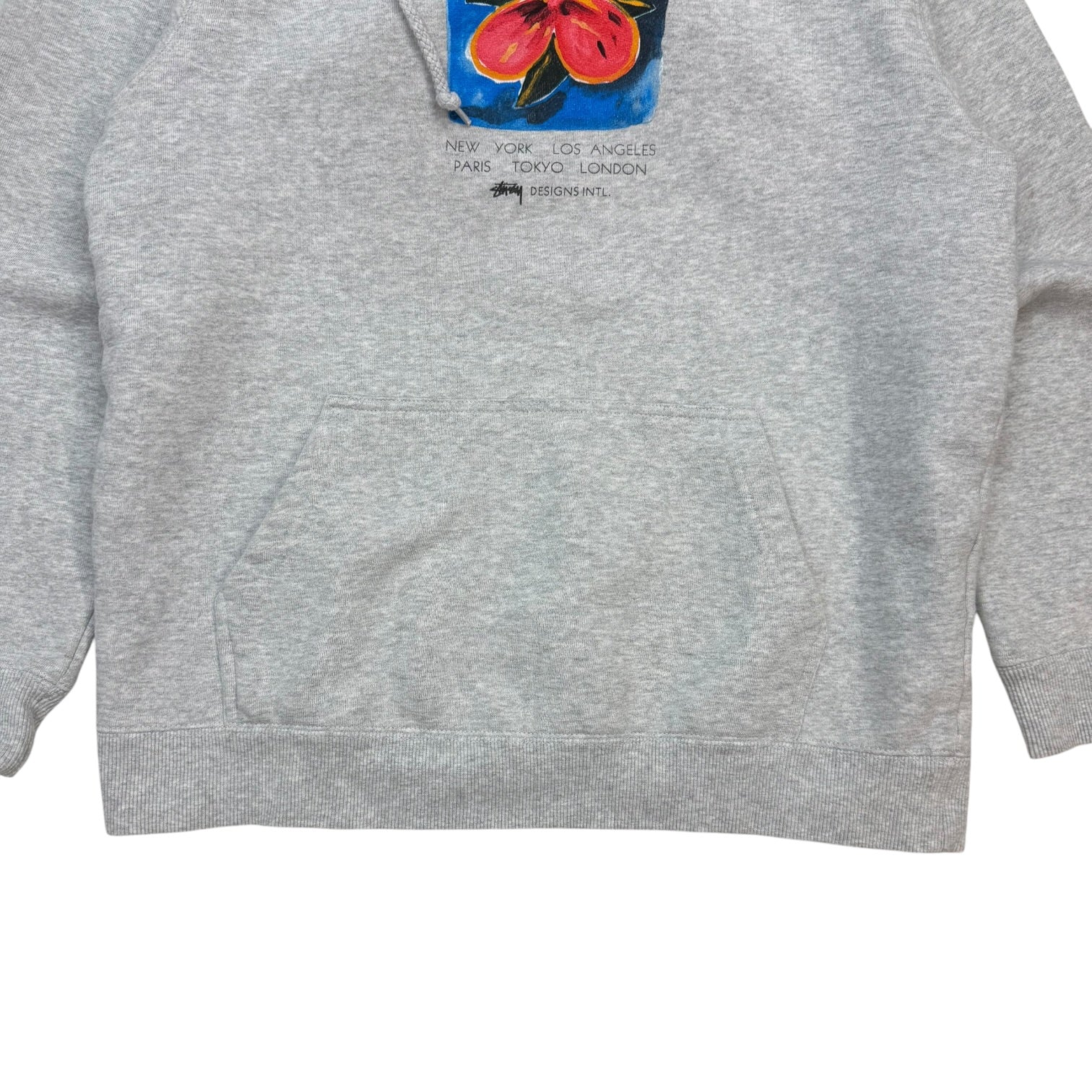 Stussy Hibiscus Hoodie Grey
