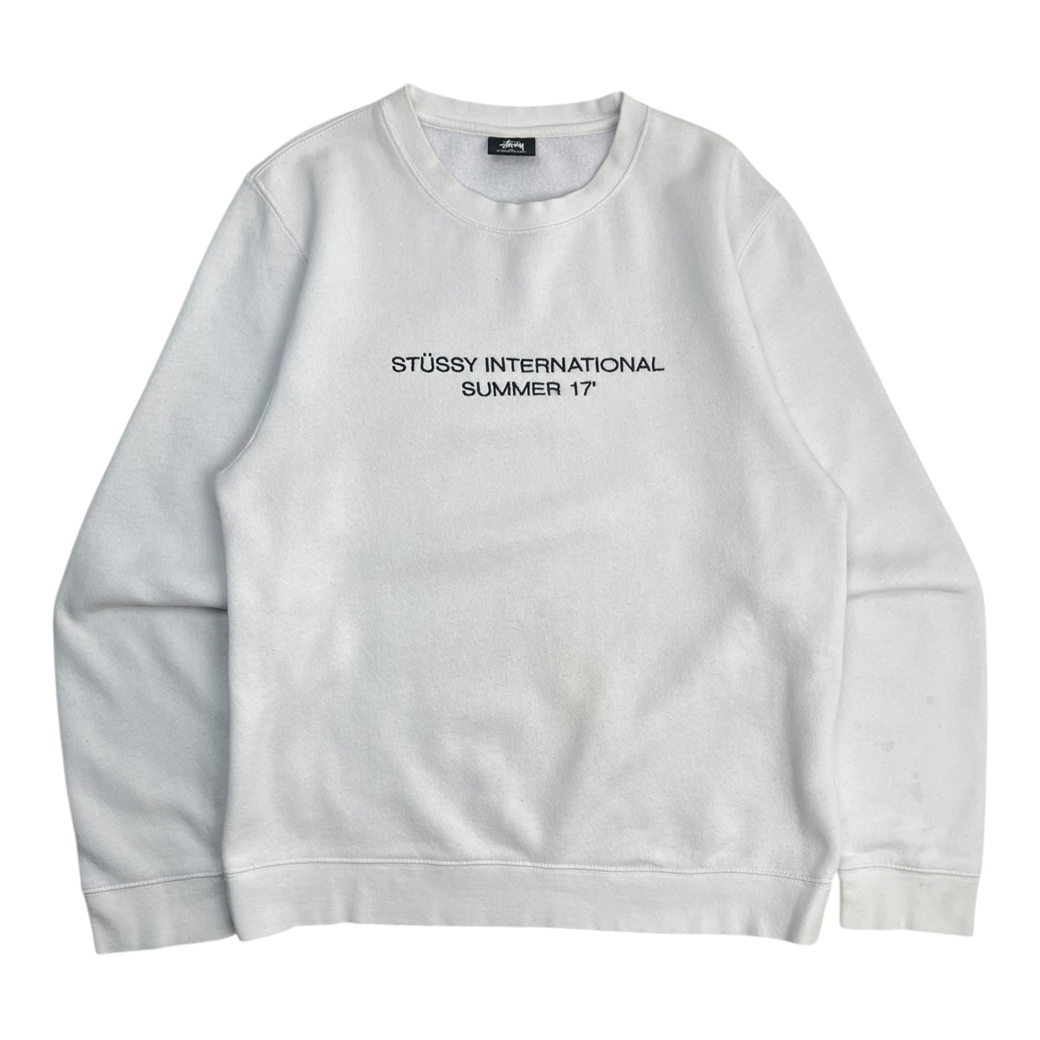 Stussy International Crewneck Sweatshirt White