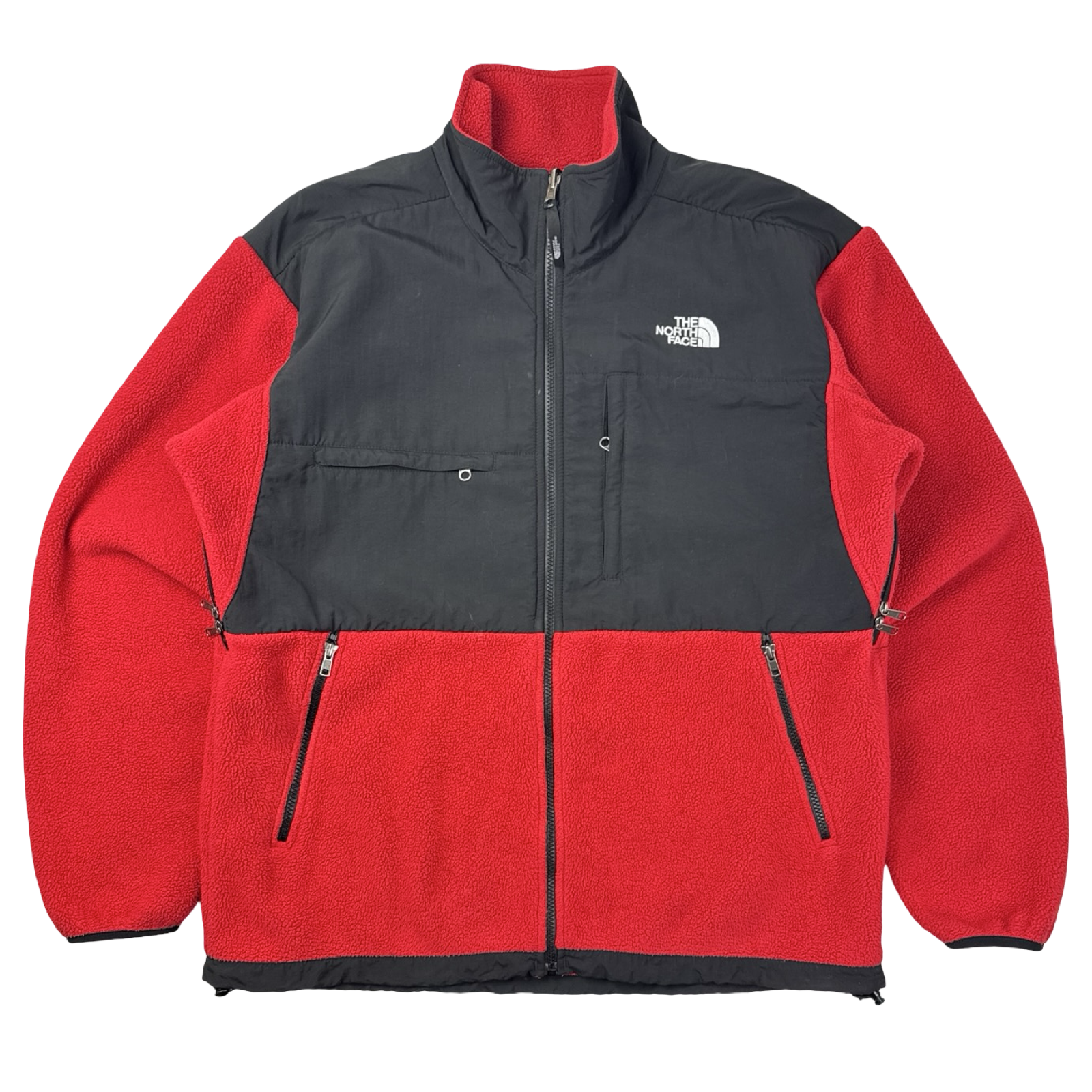 Vintage The North Face Denali Zip Up Jacket Red