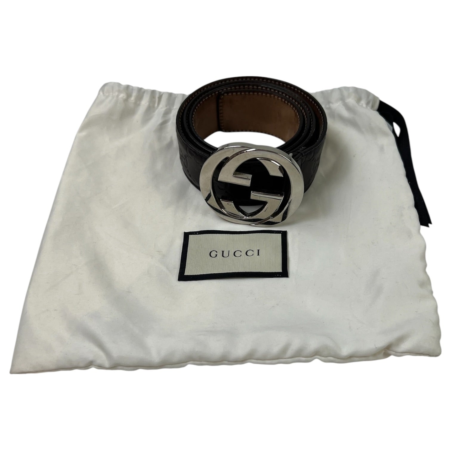 Gucci “Guccissima” Leather Belt Brown