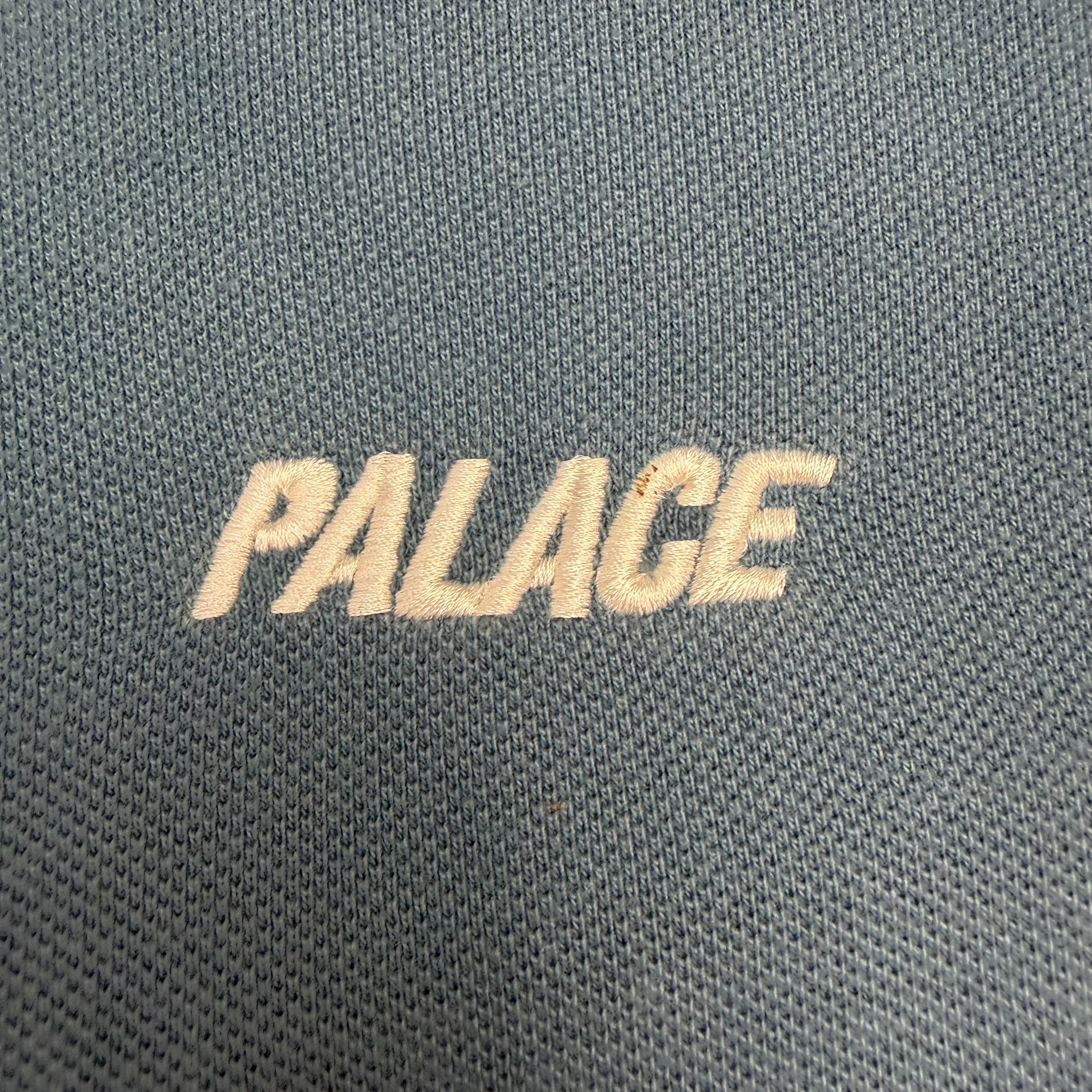 Palace Fluro L/S Polo Blue
