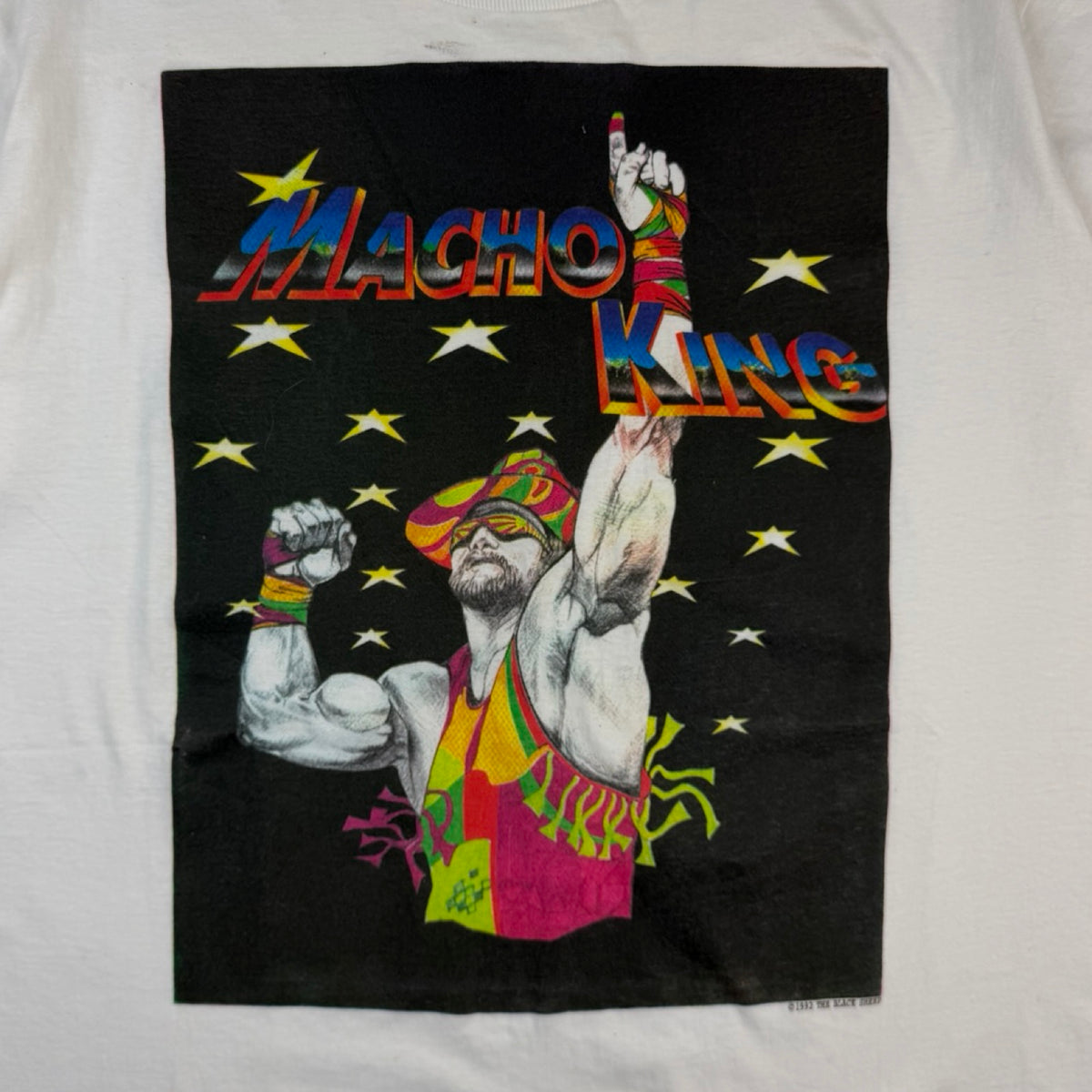 1992 WWF Randy Savage Macho King T-Shirt White