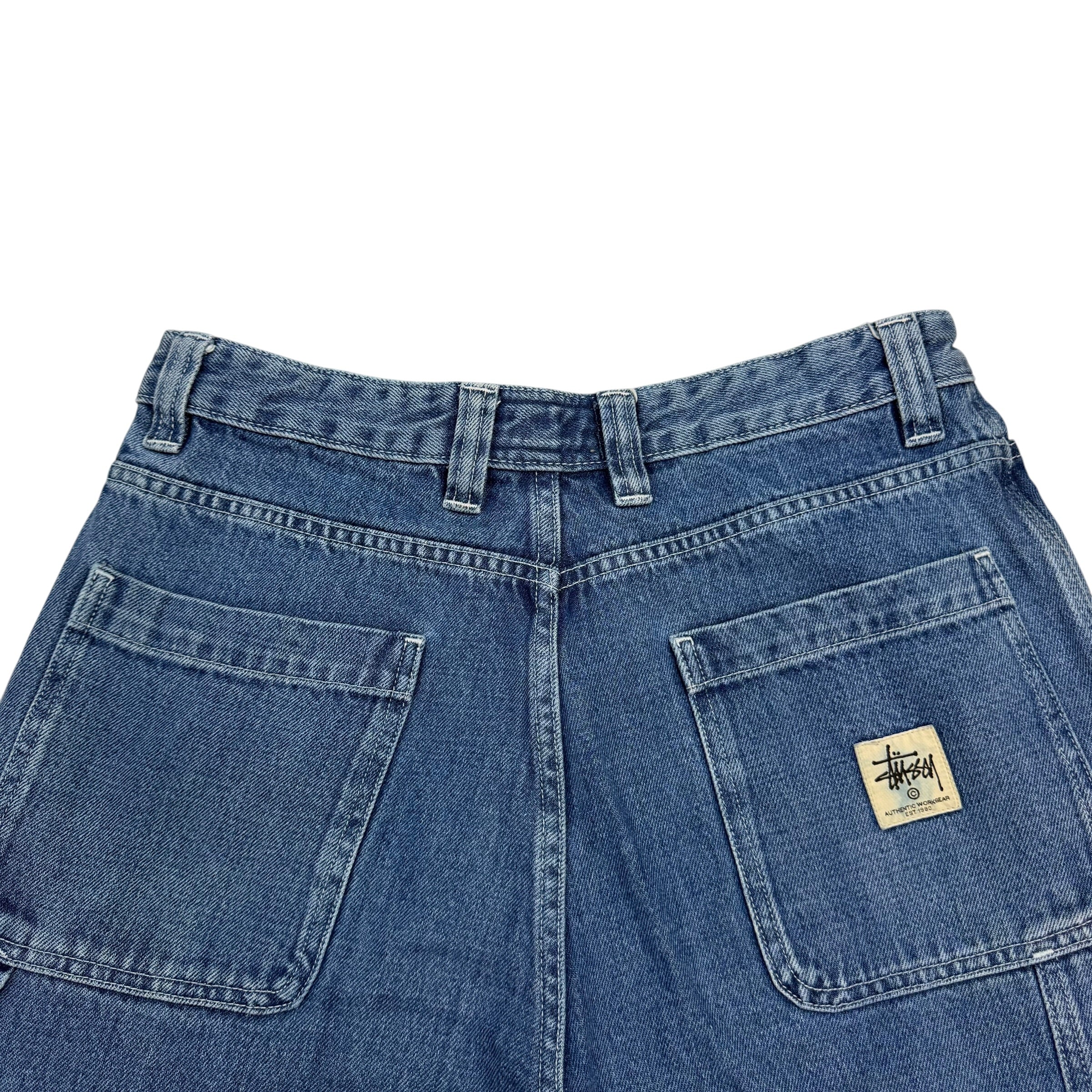Stussy Denim Double Knee Work Pants Blue