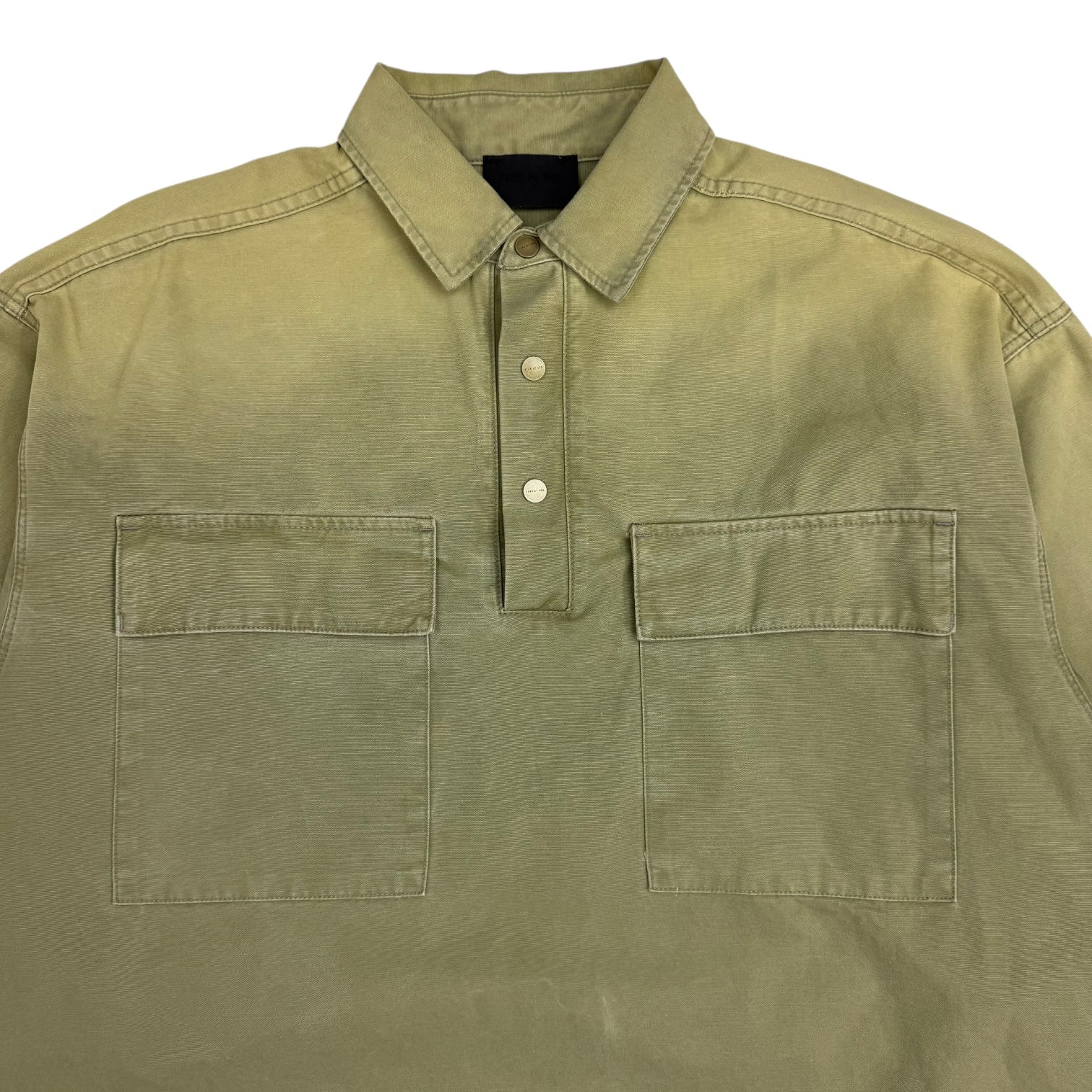 Fear Of God Seventh Collection Military Canvas Pullover Shirt Green